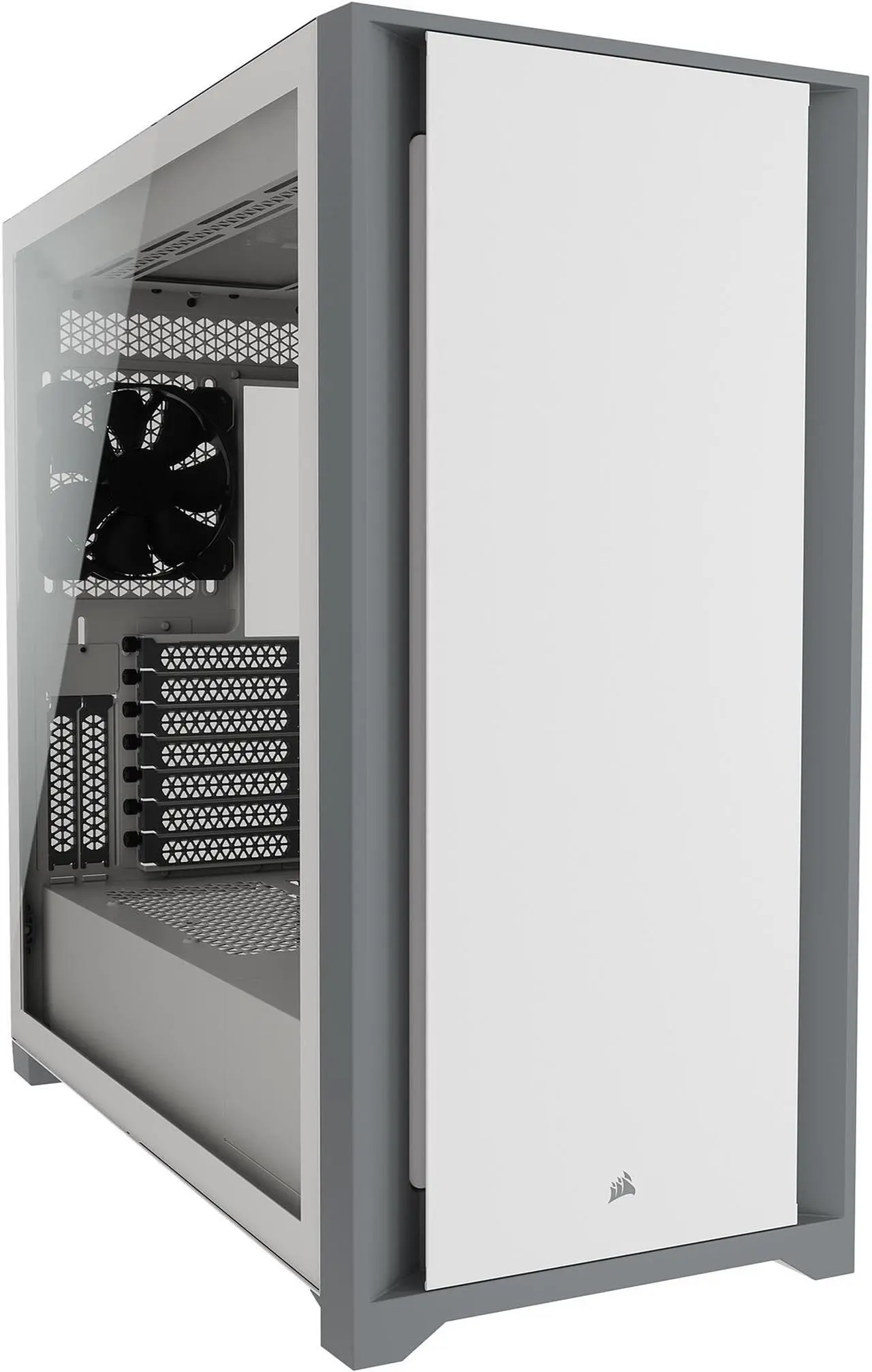 Main image of CORSAIR 5000D Tempered Glass Mid-Tower ATX PC Case, White, CC-9011209-WW