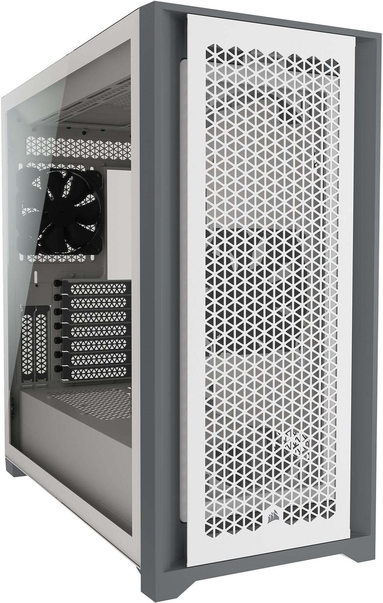 Corsair 5000D Airflow Tempered Glass Mid-Tower ATX PC Case, White, CC-9011211-WW