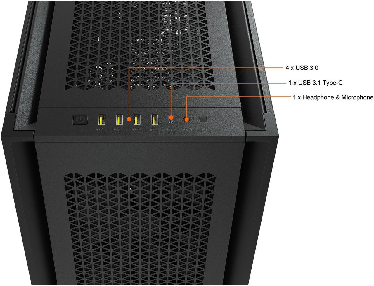 Alt view image 9 of 20 - CORSAIR 7000D AIRFLOW Full-Tower ATX PC Case