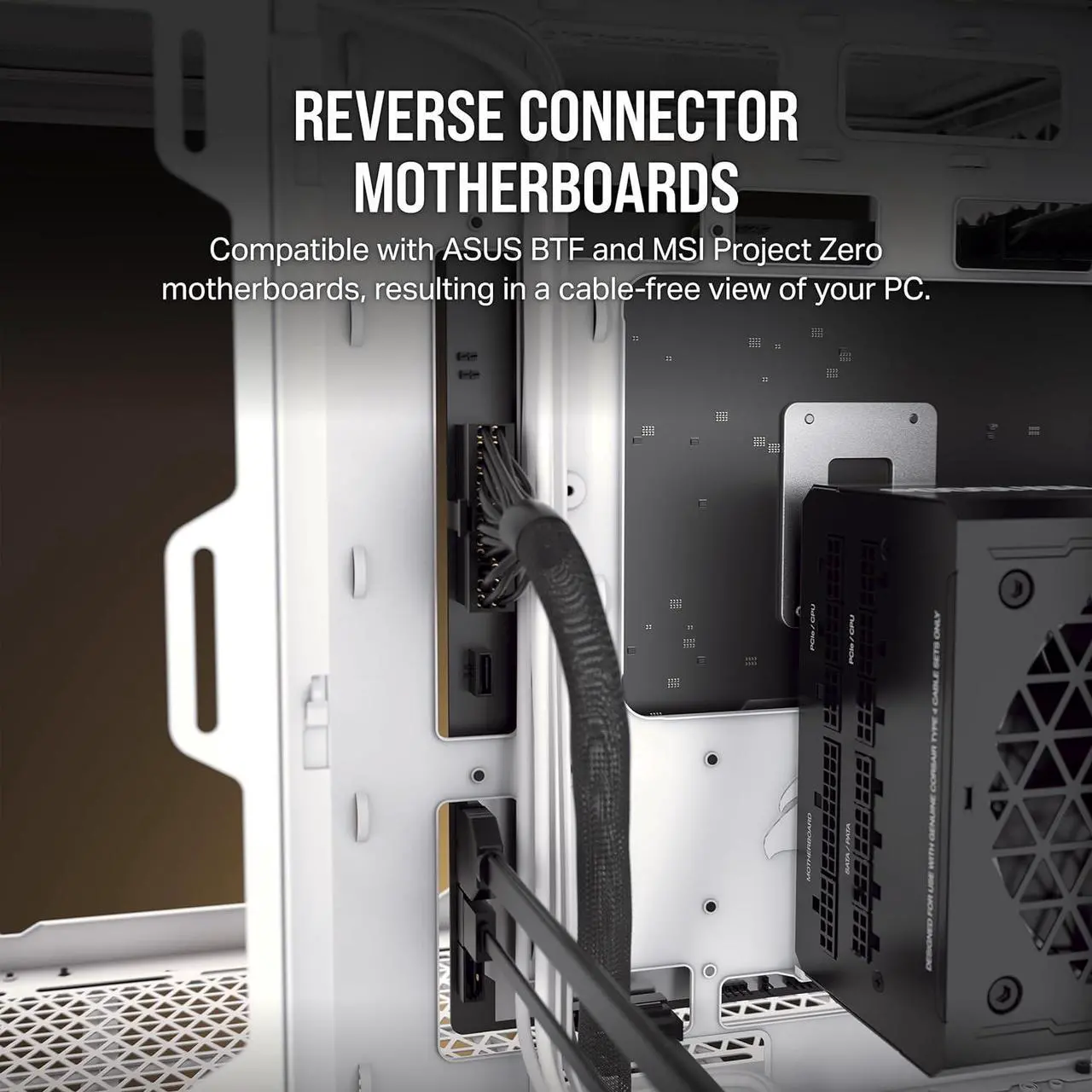 Alt view image 4 of 8 - CORSAIR 2500D AIRFLOW Micro ATX Dual Chamber PC Case – White – Fully Mesh Front, Side, and Roof Panels – Fits up to 11x 120mm fans – 4x AIO Radiator Mounting Positions