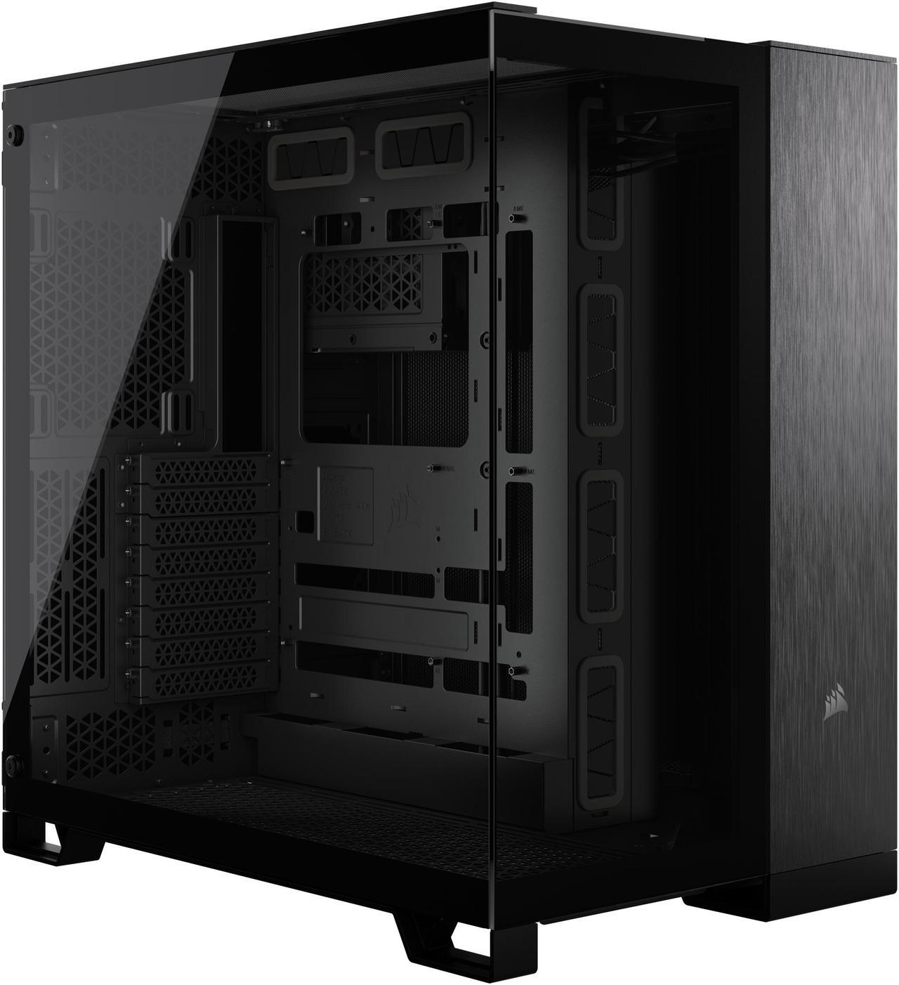 Main image of CORSAIR 6500X Mid-Tower Dual Chamber PC Case, Black/Obsidian Aluminum, CC-9011283-WW