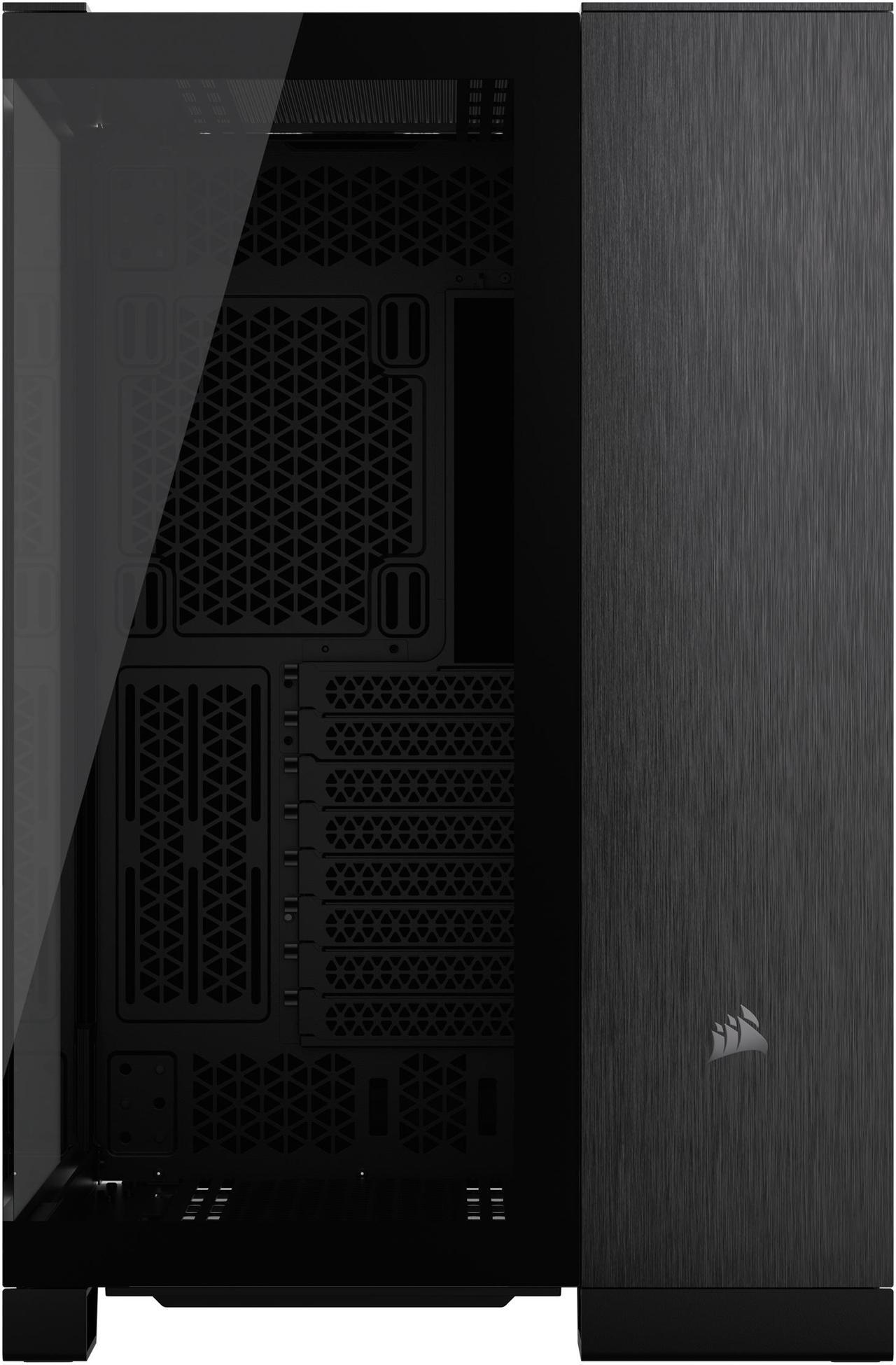 Alt view image 6 of 8 - CORSAIR 6500X Mid-Tower Dual Chamber PC Case, Black/Obsidian Aluminum, CC-9011283-WW