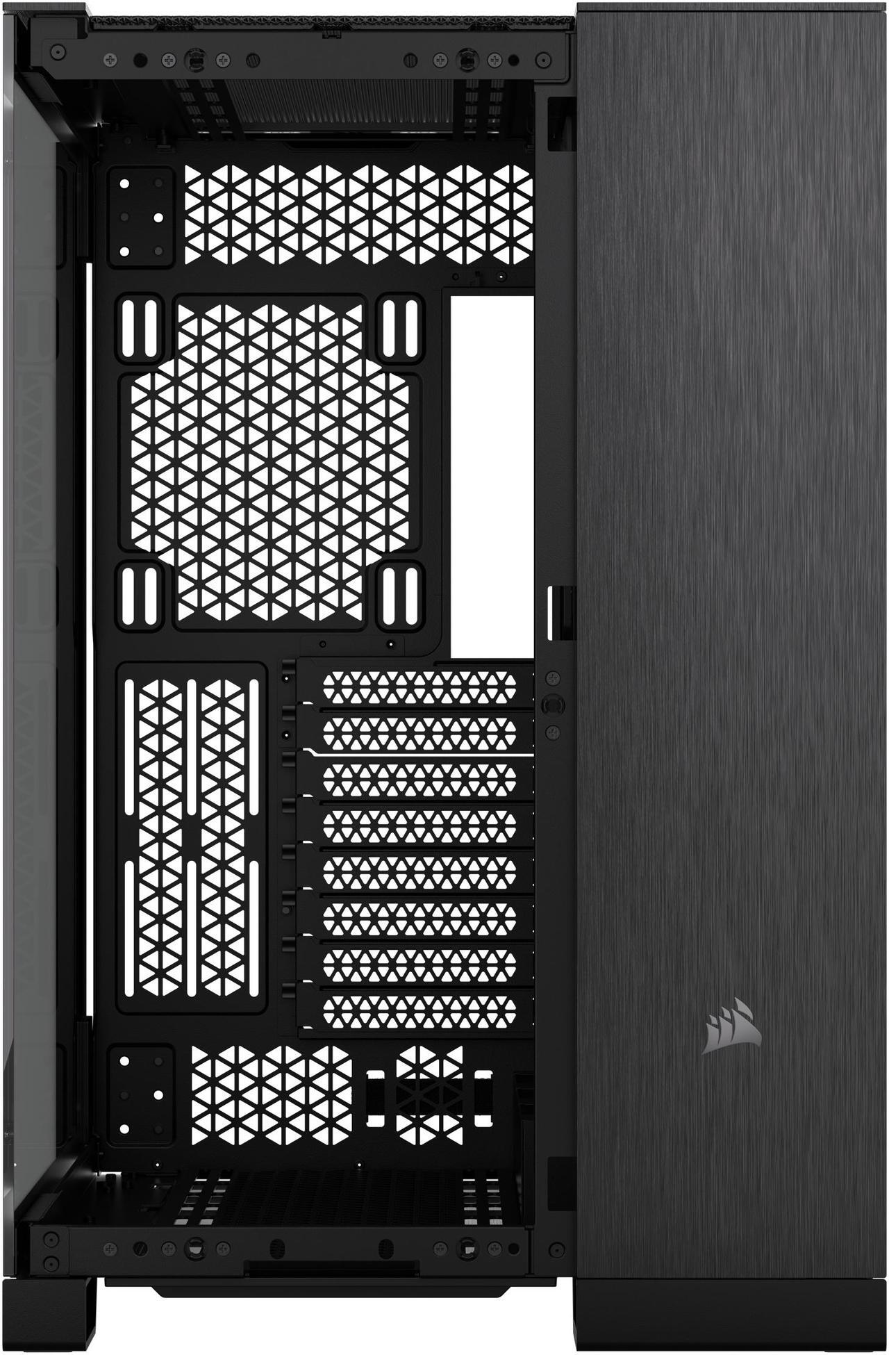 Alt view image 7 of 8 - CORSAIR 6500X Mid-Tower Dual Chamber PC Case, Black/Obsidian Aluminum, CC-9011283-WW
