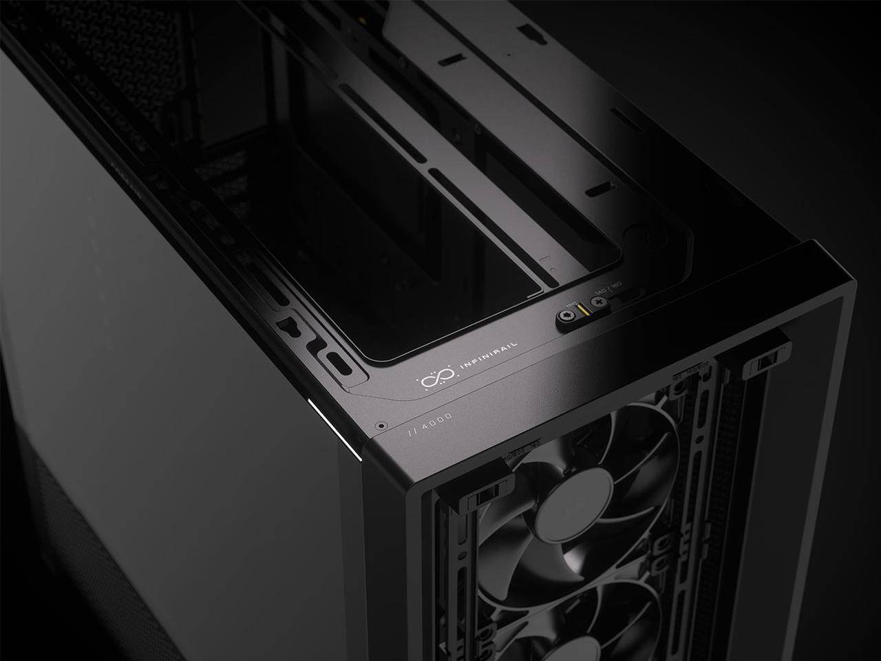 Alt view image 5 of 13 - Corsair FRAME 4000D RS Black Steel / Tempered Glass ATX Mid Tower Computer Case- 3X CORSAIR RS Fans