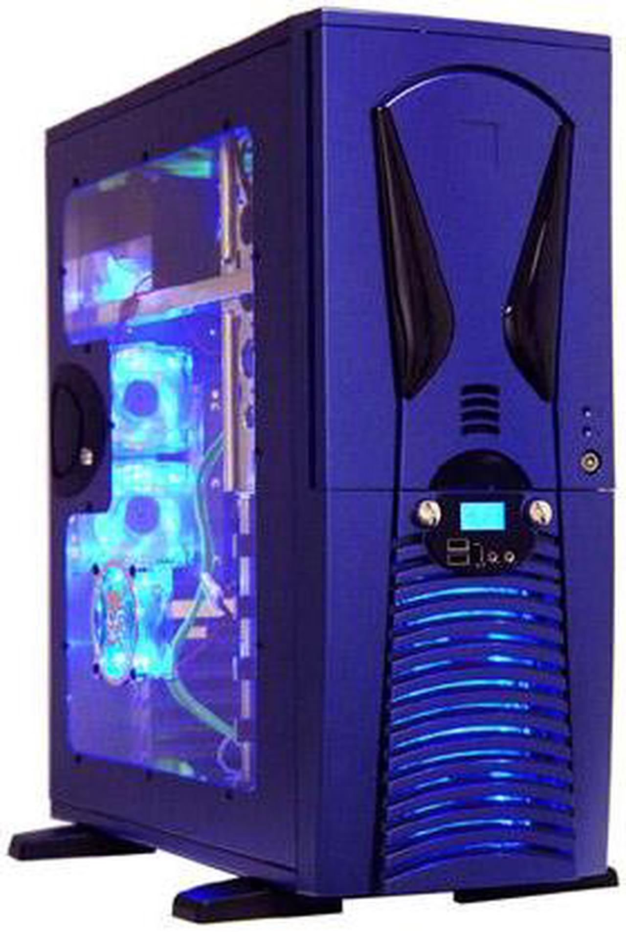 APEVIA X-Superalien ATXA6SW-BL/500 Blue Aluminum Server Computer Case 500W Power Supply