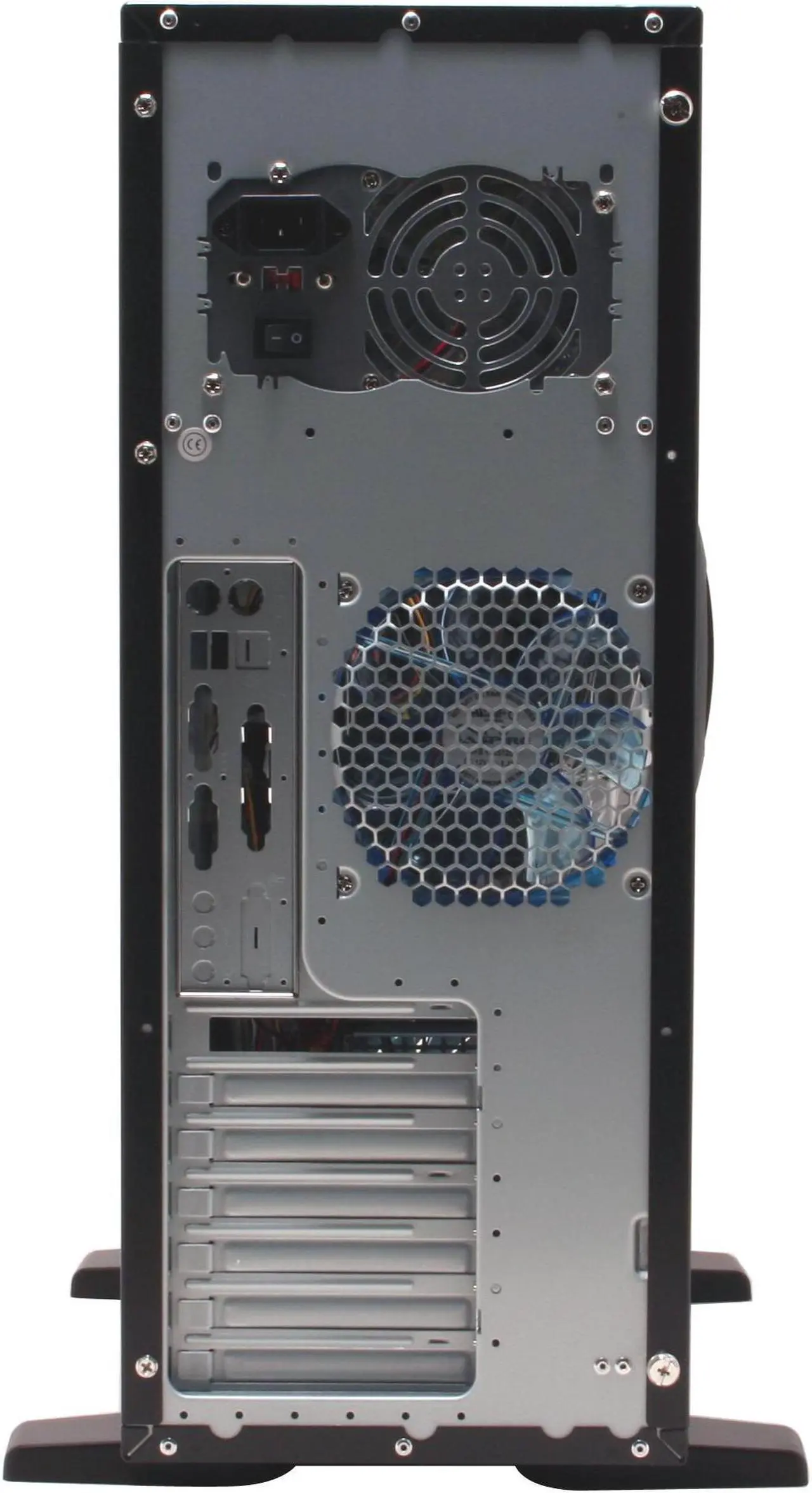 Alt view image 10 of 18 - APEVIA X-Navigator ATXA9NW-AL/500 Black/ Silver Steel ATX Mid Tower Computer Case 500W Power Supply