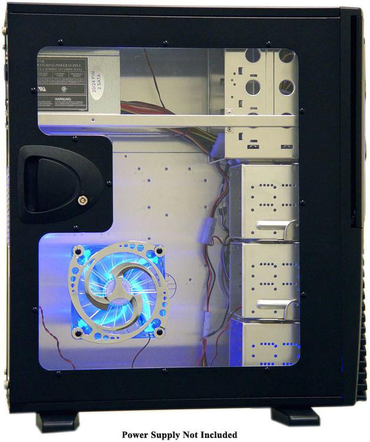 Alt view image 6 of 9 - APEVIA X-PLEASURE-BK Black Aluminum ATX Full Tower Computer Case