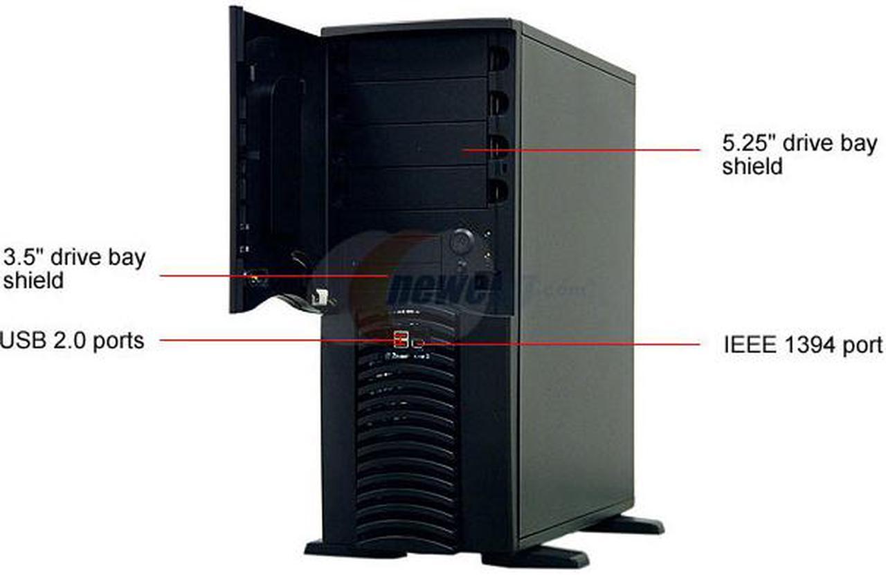 Alt view image 4 of 9 - APEVIA X-PLEASURE-BK Black Aluminum ATX Full Tower Computer Case