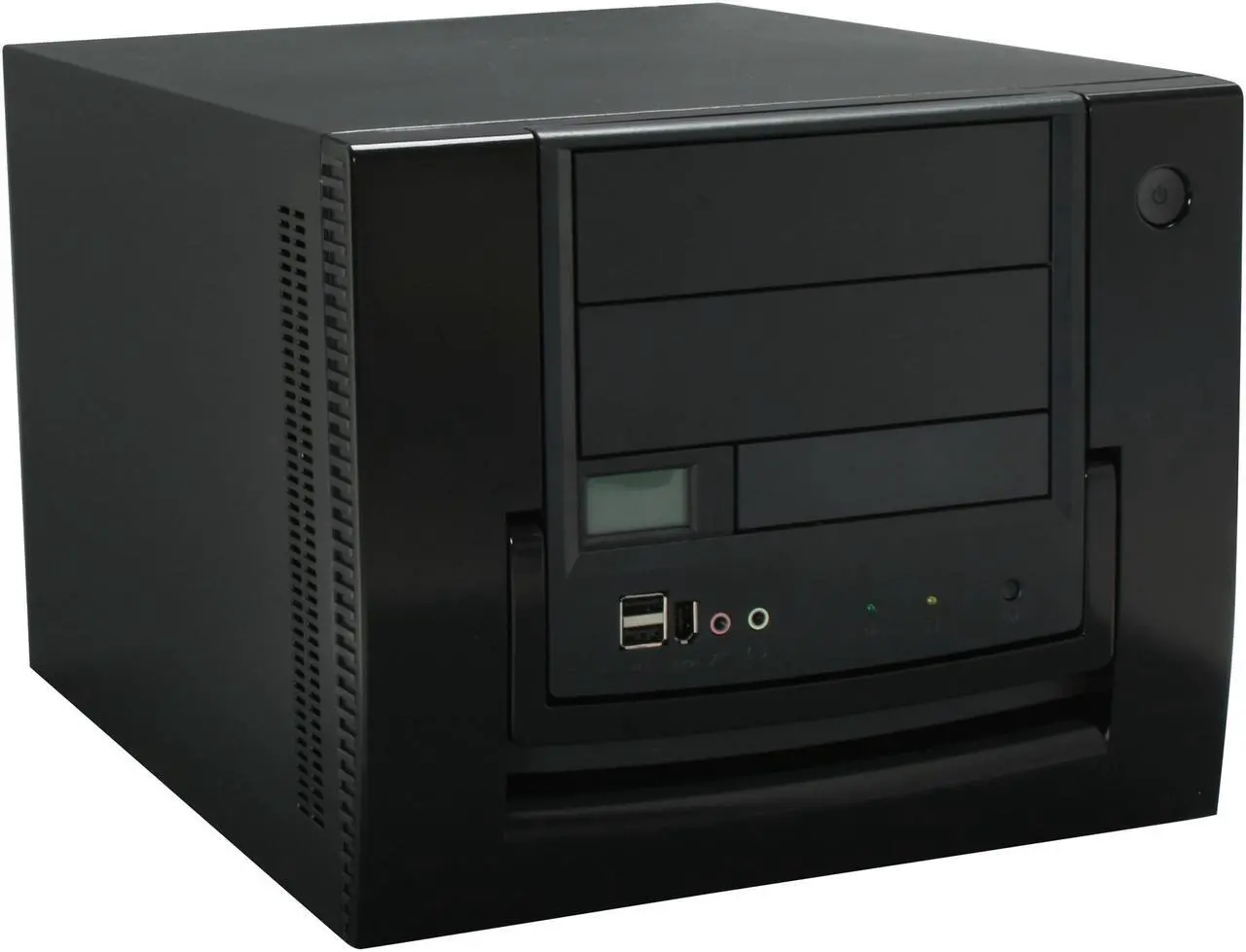 Main image of APEVIA X-QPACK-NW-BK/420 Black Aluminum 1.0 w/ ABS plastic front panel Micro ATX Desktop Computer Case 420W Power Supply