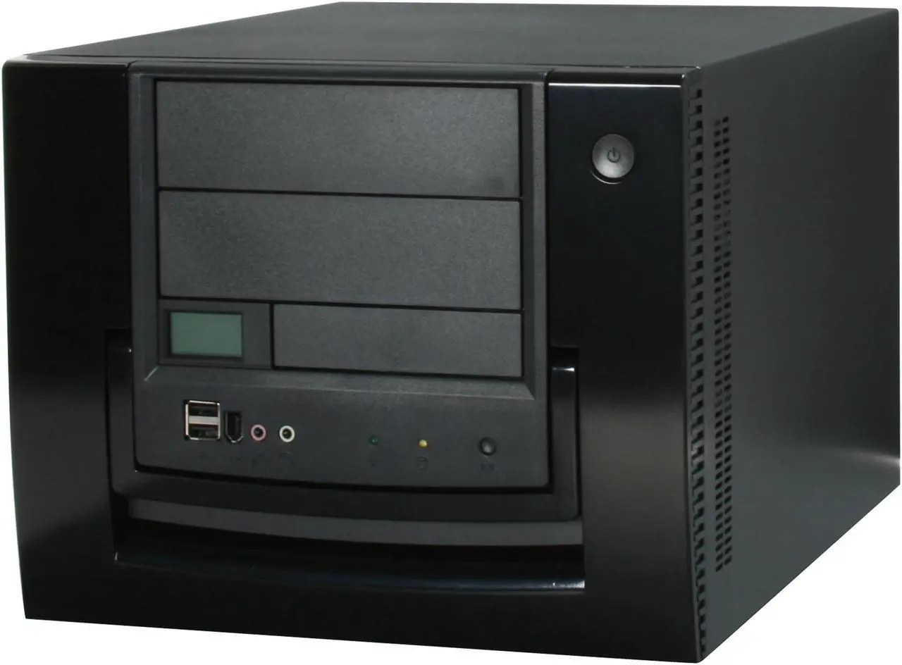 Alt view image 3 of 10 - APEVIA X-QPACK-NW-BK/420 Black Aluminum 1.0 w/ ABS plastic front panel Micro ATX Desktop Computer Case 420W Power Supply
