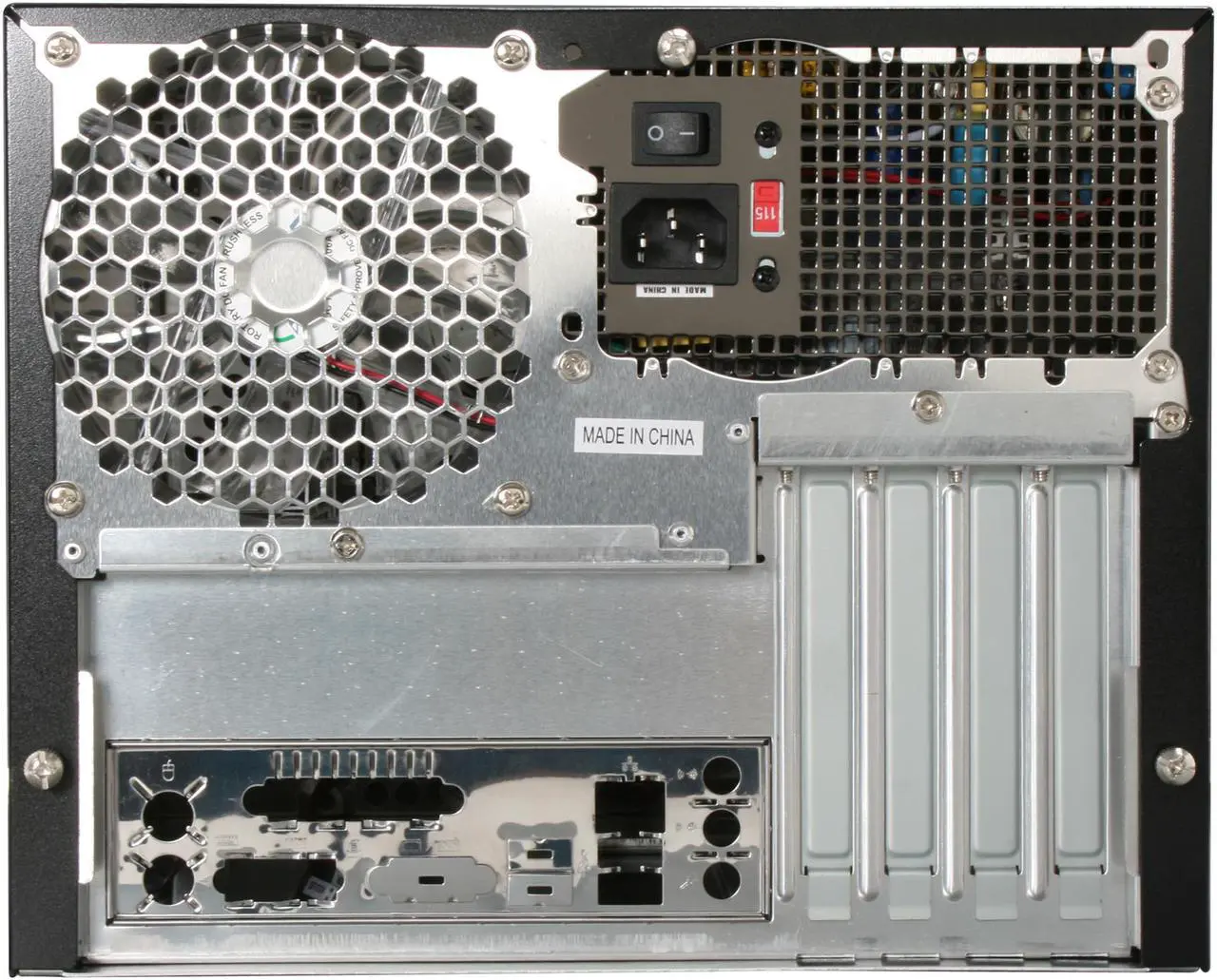 Alt view image 5 of 10 - APEVIA X-QPACK-NW-BK/420 Black Aluminum 1.0 w/ ABS plastic front panel Micro ATX Desktop Computer Case 420W Power Supply