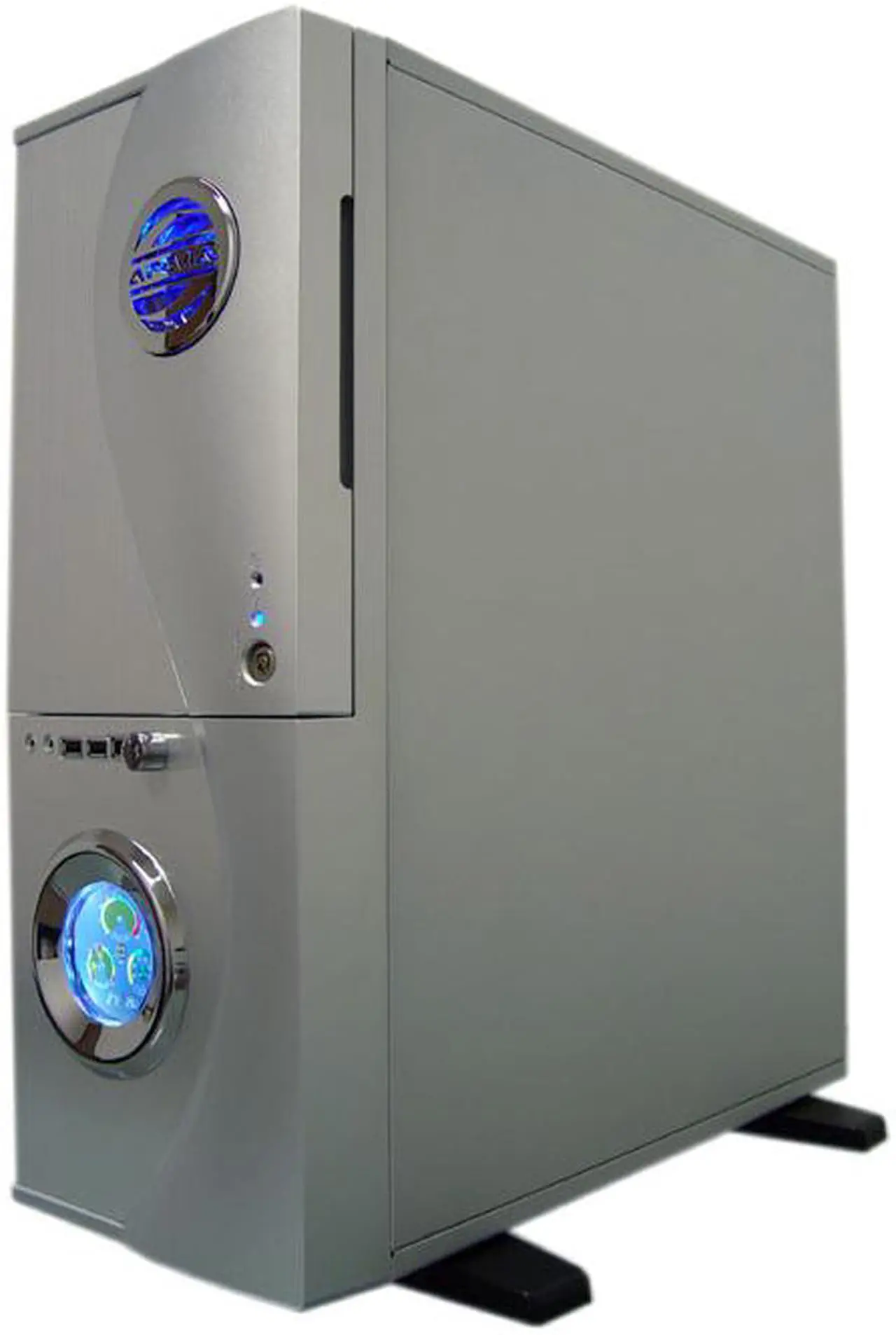 Alt view image 2 of 12 - APEVIA X-TELSTAR-AL Silver Aluminum ATX Full Tower Computer CaseNo Power Supply