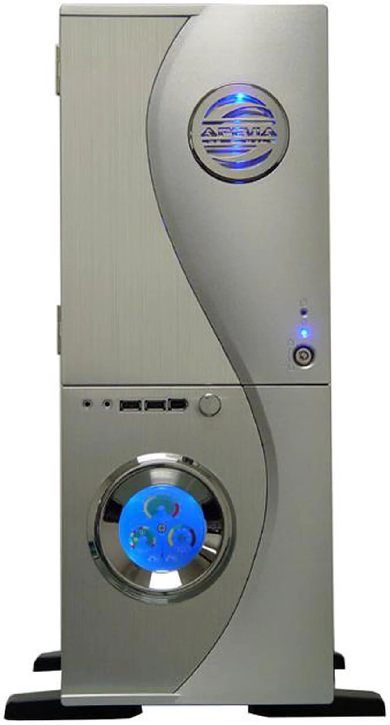 Alt view image 3 of 12 - APEVIA X-TELSTAR-AL Silver Aluminum ATX Full Tower Computer CaseNo Power Supply