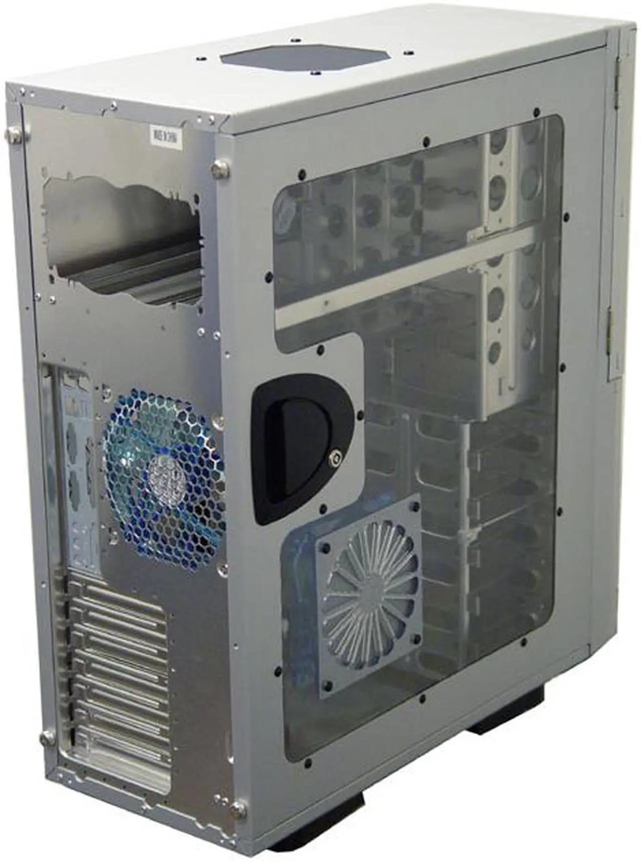 Alt view image 5 of 12 - APEVIA X-TELSTAR-AL Silver Aluminum ATX Full Tower Computer CaseNo Power Supply
