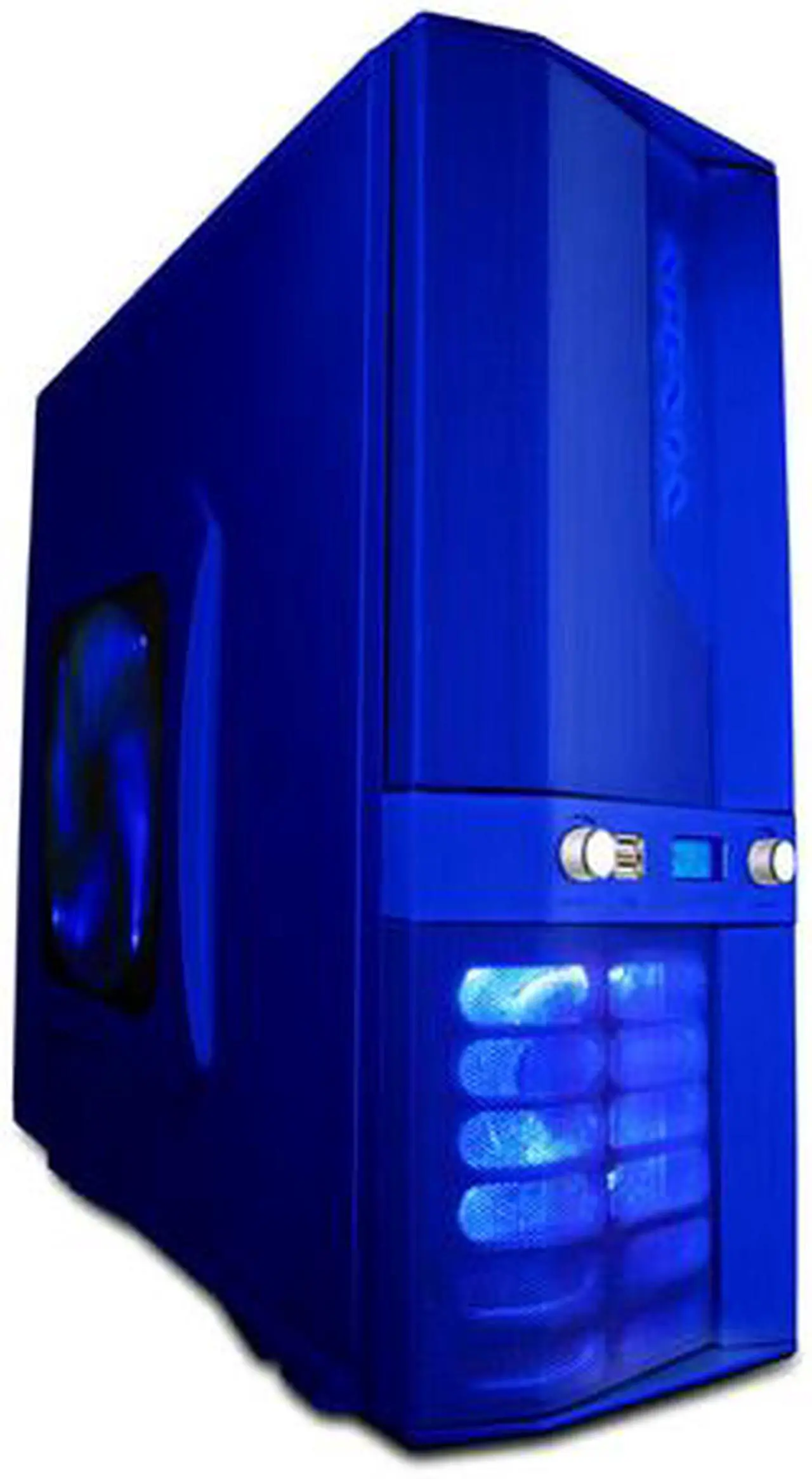 Main image of APEVIA X-JUPITER S-Type X-JUPITERS-BL Blue Aluminum ATX Full Tower Computer Case