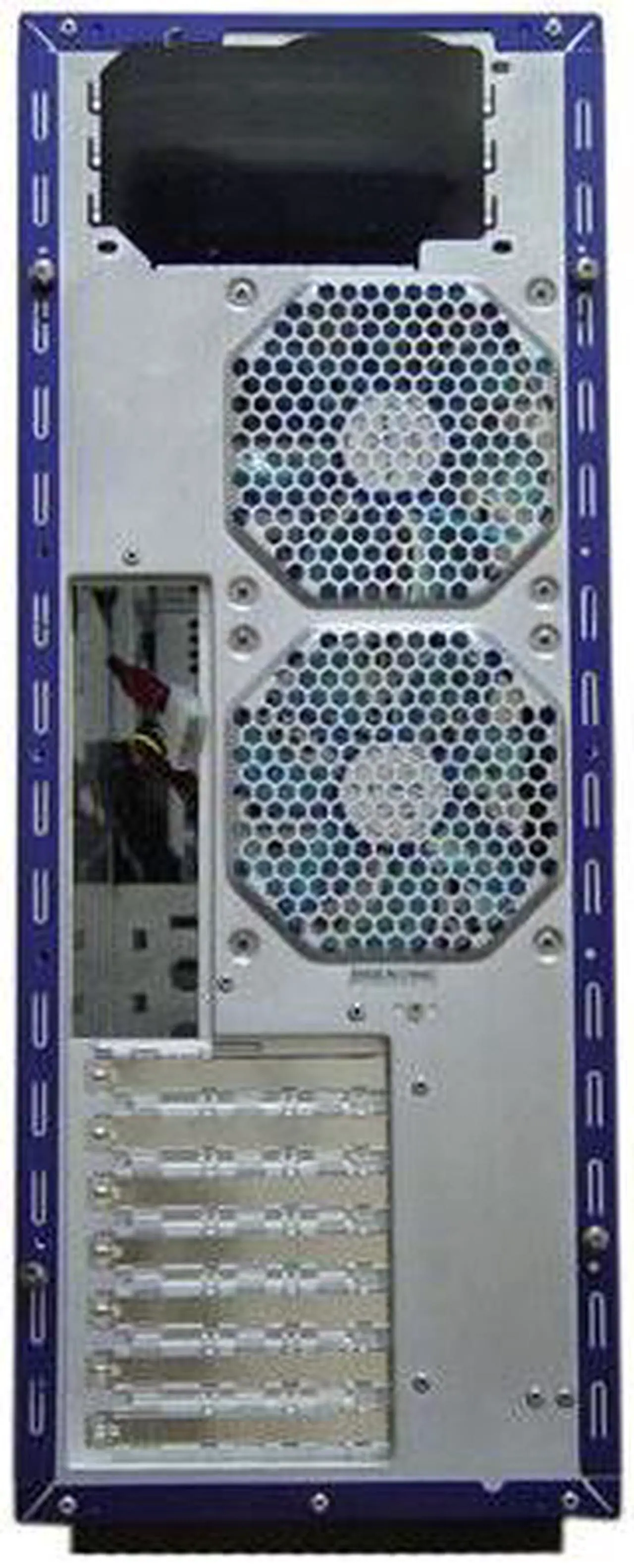 Alt view image 13 of 15 - APEVIA X-JUPITER S-Type X-JUPITERS-BL Blue Aluminum ATX Full Tower Computer Case