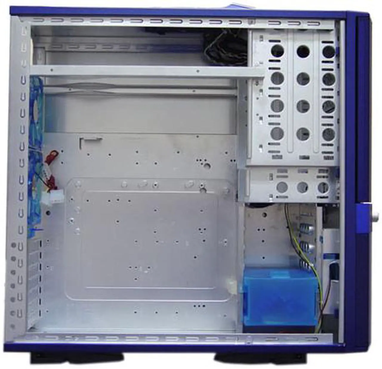 Alt view image 11 of 15 - APEVIA X-JUPITER S-Type X-JUPITERS-BL Blue Aluminum ATX Full Tower Computer Case
