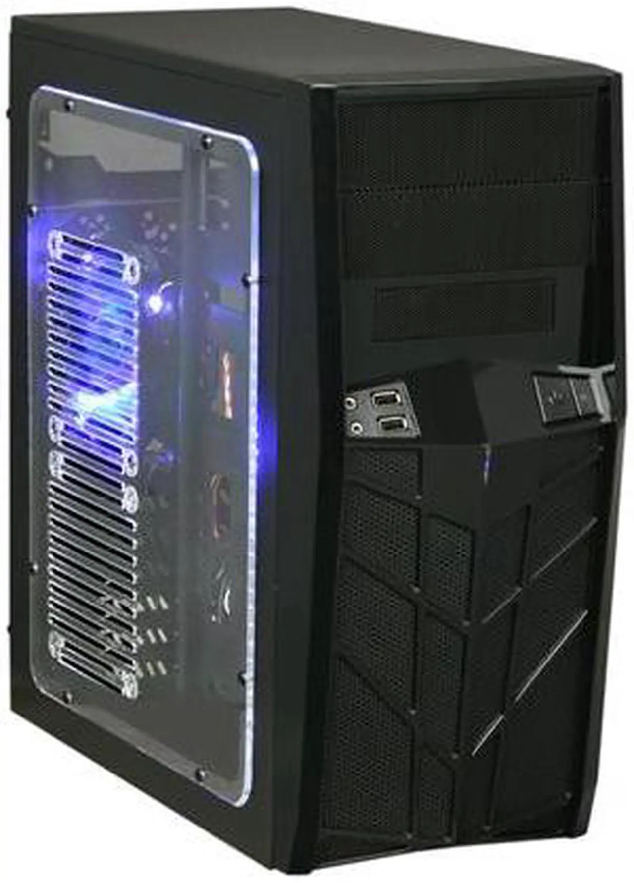 Main image of APEVIA X-TROOPER Junior Series X-TRPJR-BK Black  Steel Micro ATX Mid Tower Computer Case  w/ Side Window