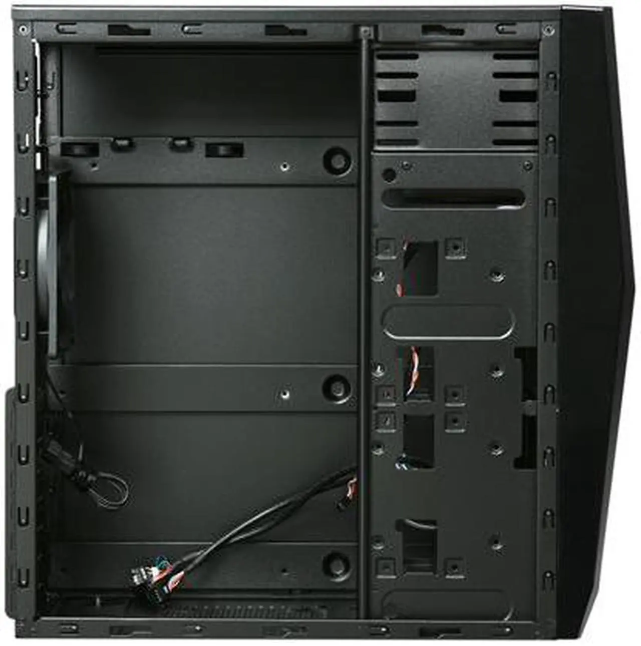 Alt view image 5 of 8 - APEVIA X-TROOPER Junior Series X-TRPJR-BK Black  Steel Micro ATX Mid Tower Computer Case  w/ Side Window