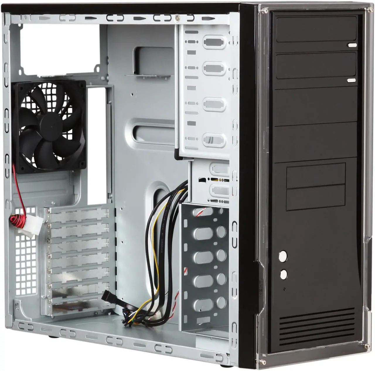Alt view image 7 of 9 - NZXT Alpha Black Steel ATX Mid Tower Computer Case with Open Window