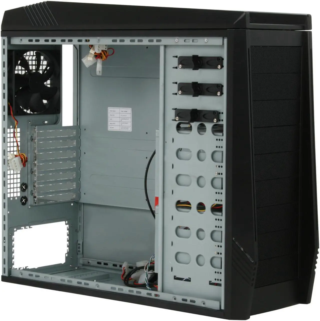 Alt view image 9 of 12 - NZXT TEMPEST Crafted Series CS-NT-TEM-B Black Steel / Plastic ATX Mid Tower Computer Case