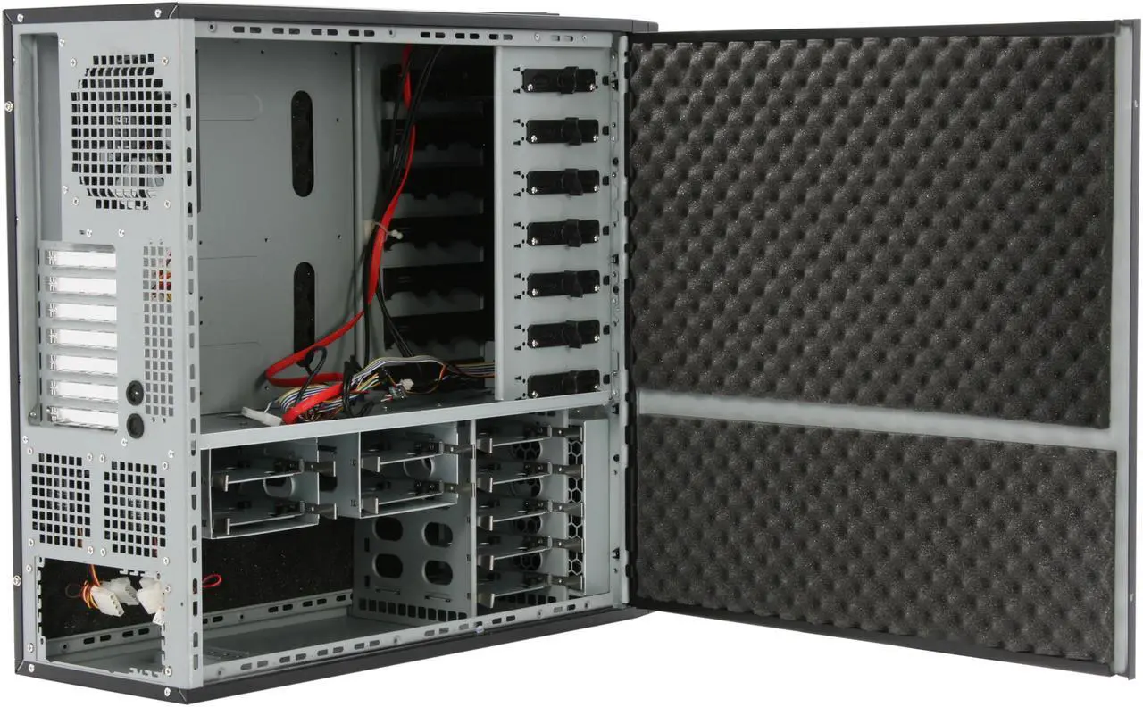 Alt view image 7 of 14 - NZXT WHISPER WHI - 001BK Black Aluminum / Steel ATX Full Tower Computer Case