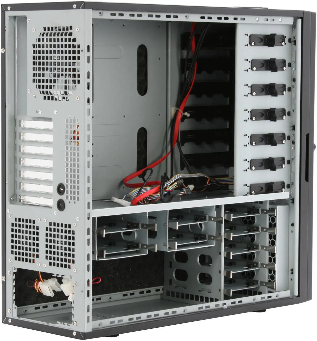 Alt view image 8 of 14 - NZXT WHISPER WHI - 001BK Black Aluminum / Steel ATX Full Tower Computer Case