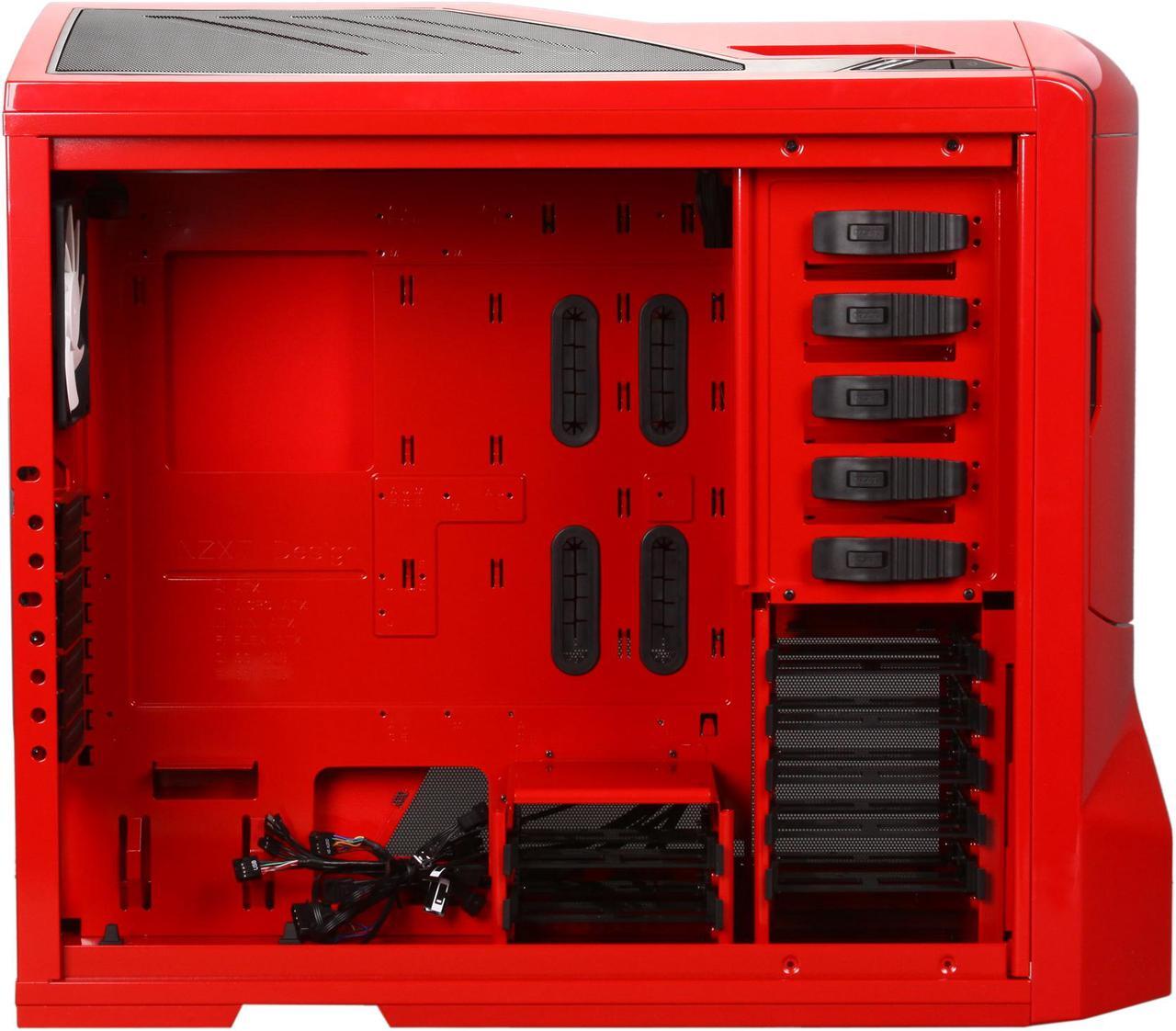 Alt view image 7 of 11 - NZXT Phantom PHAN-001RD Red Steel / Plastic Enthusiast ATX Full Tower Computer Case
