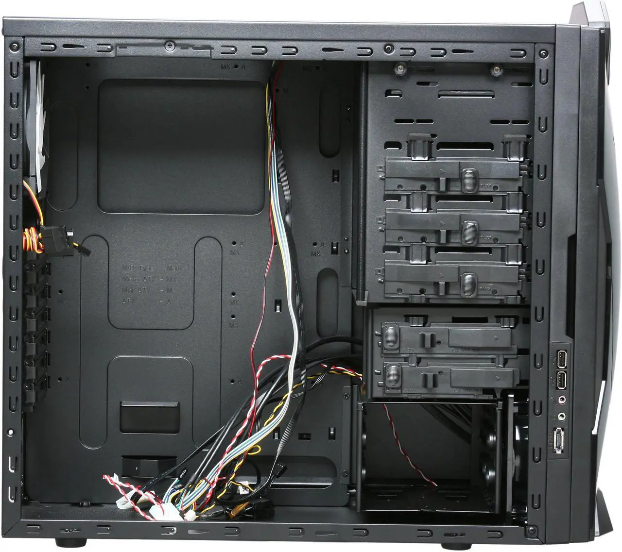 Alt view image 7 of 10 - NZXT Guardian 921 RB 921RB-001-RD Black SECC steel chassis Computer Case