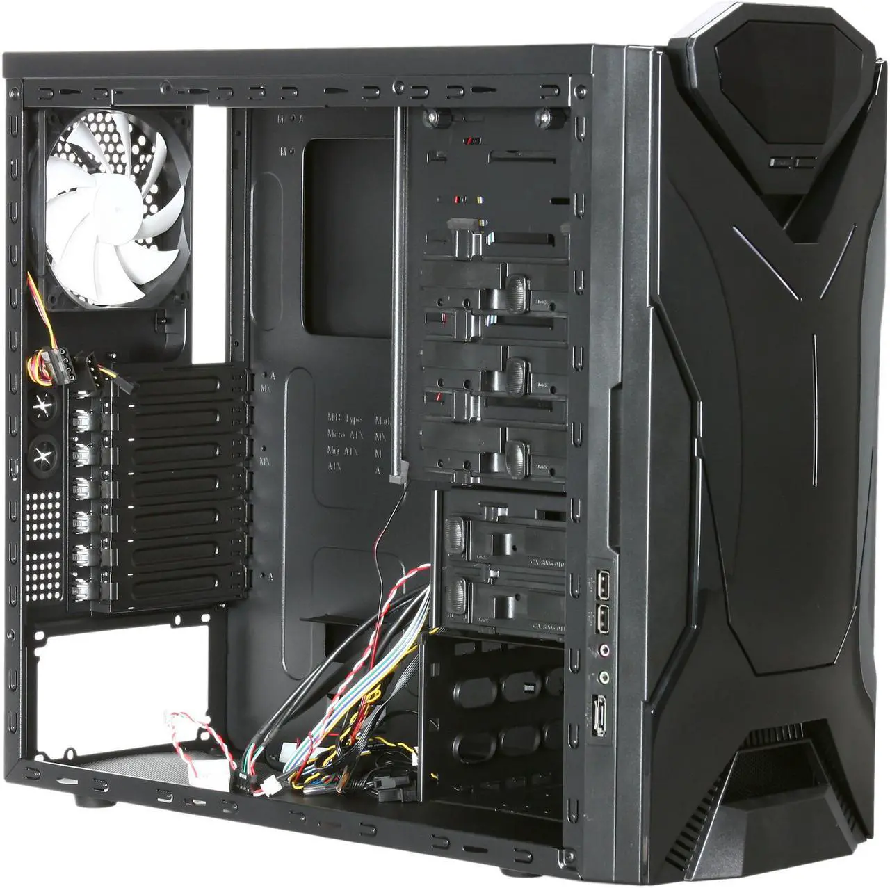 Alt view image 8 of 10 - NZXT Guardian 921 RB 921RB-001-RD Black SECC steel chassis Computer Case