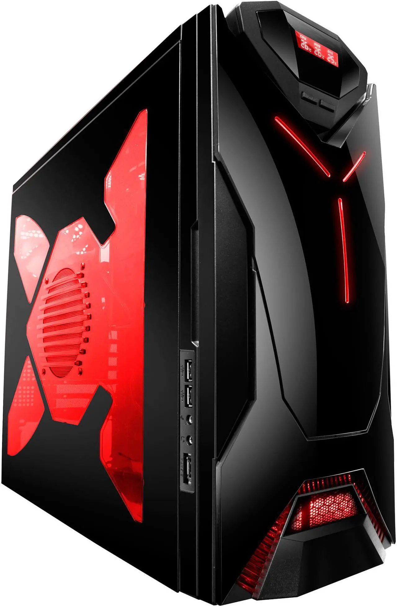 Main image of NZXT Guardian 921 RB 921RB-001-RD Black SECC steel chassis Computer Case