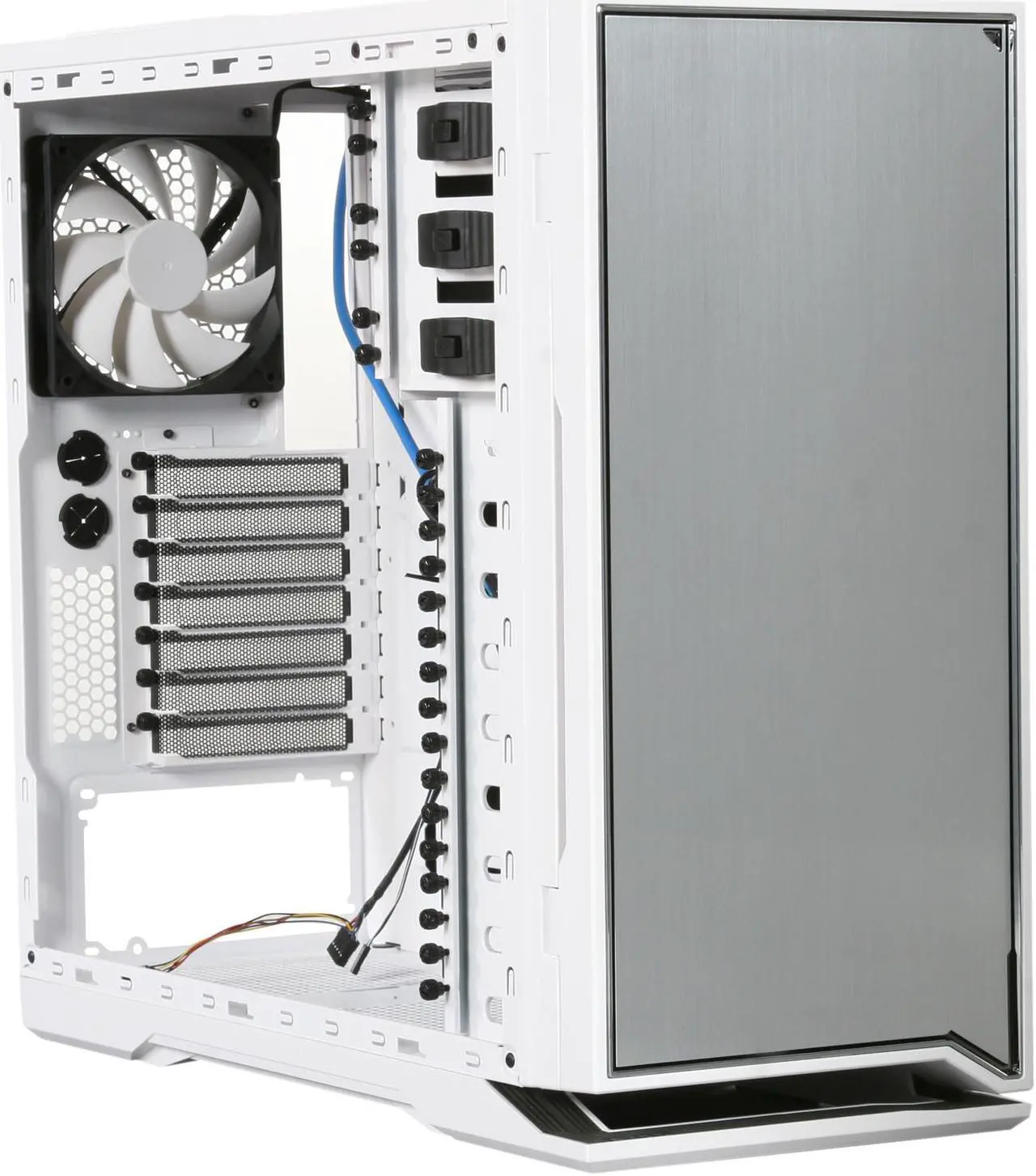 Alt view image 7 of 10 - NZXT H2 H2-001-WT White Steel / Plastic Classic Silent ATX Mid Tower Chassis