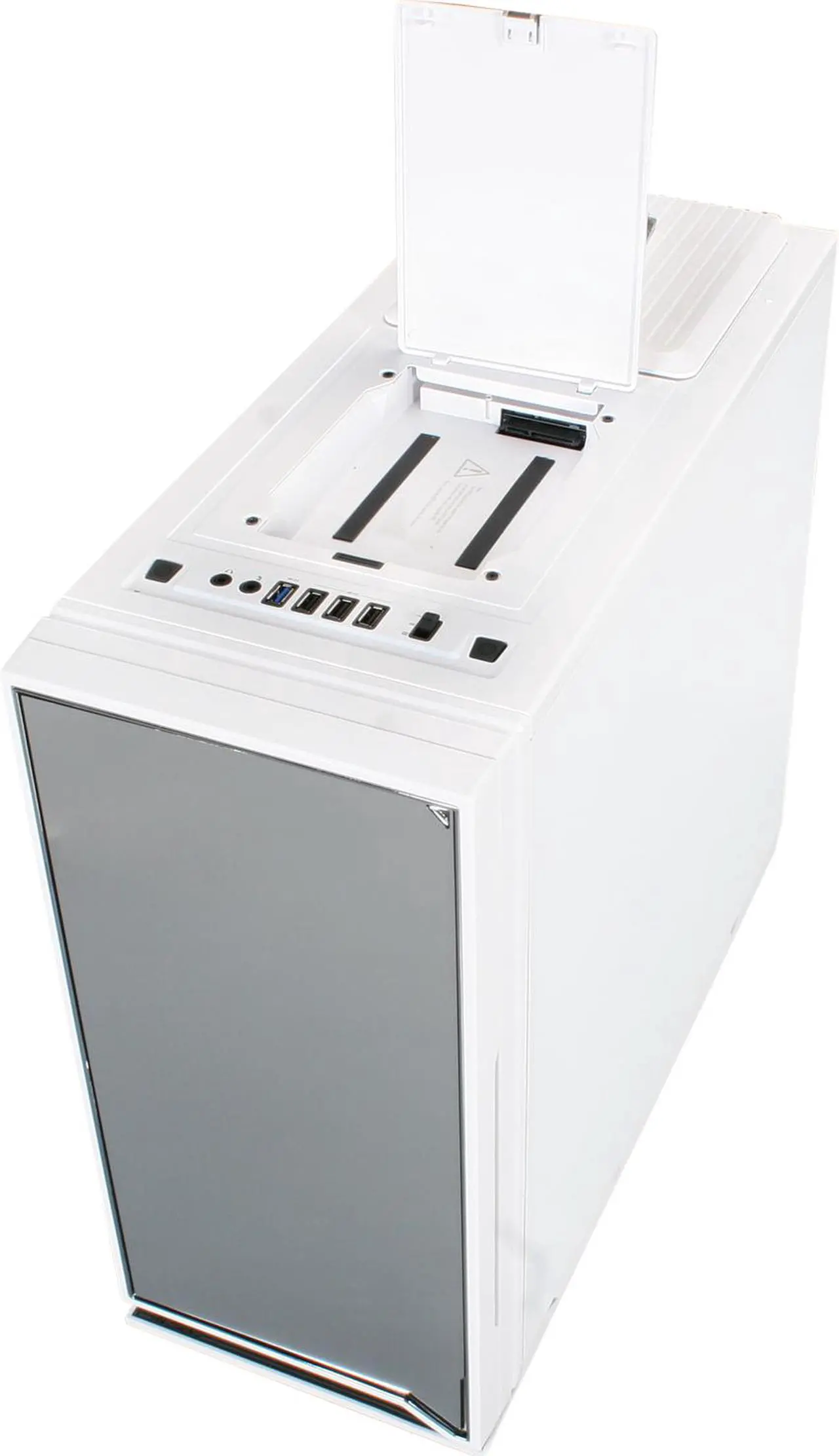 Alt view image 8 of 10 - NZXT H2 H2-001-WT White Steel / Plastic Classic Silent ATX Mid Tower Chassis