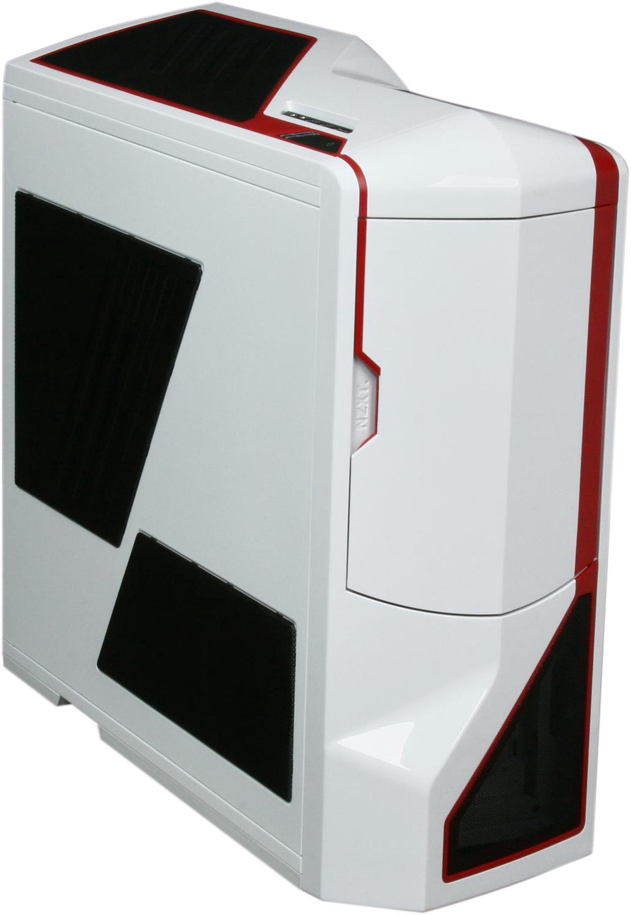 Main image of NZXT Phantom PHAN-003RD Red White Finish w/Red Trim Steel / Plastic Enthusiast ATX Full Tower Computer Case
