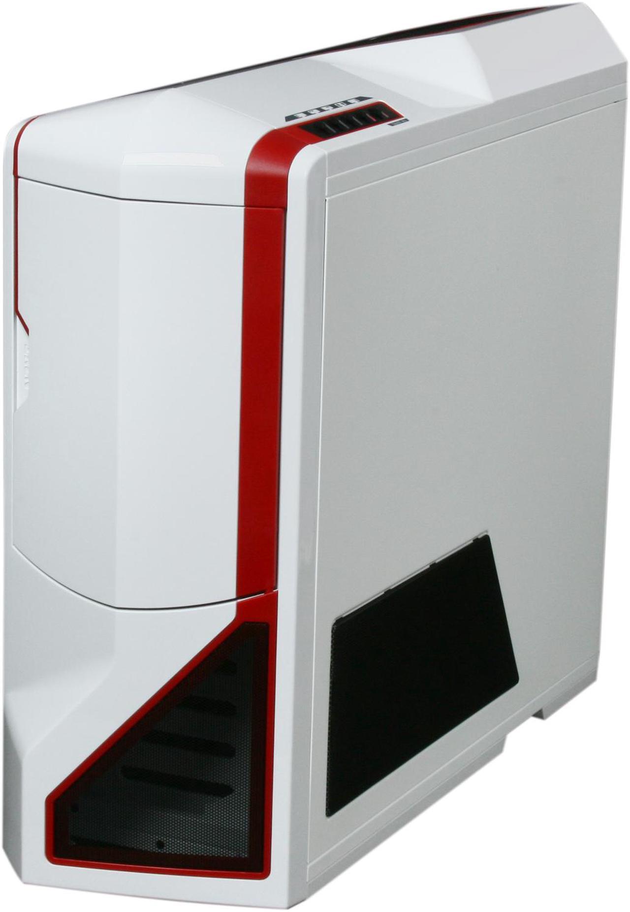 Alt view image 3 of 10 - NZXT Phantom PHAN-003RD Red White Finish w/Red Trim Steel / Plastic Enthusiast ATX Full Tower Computer Case