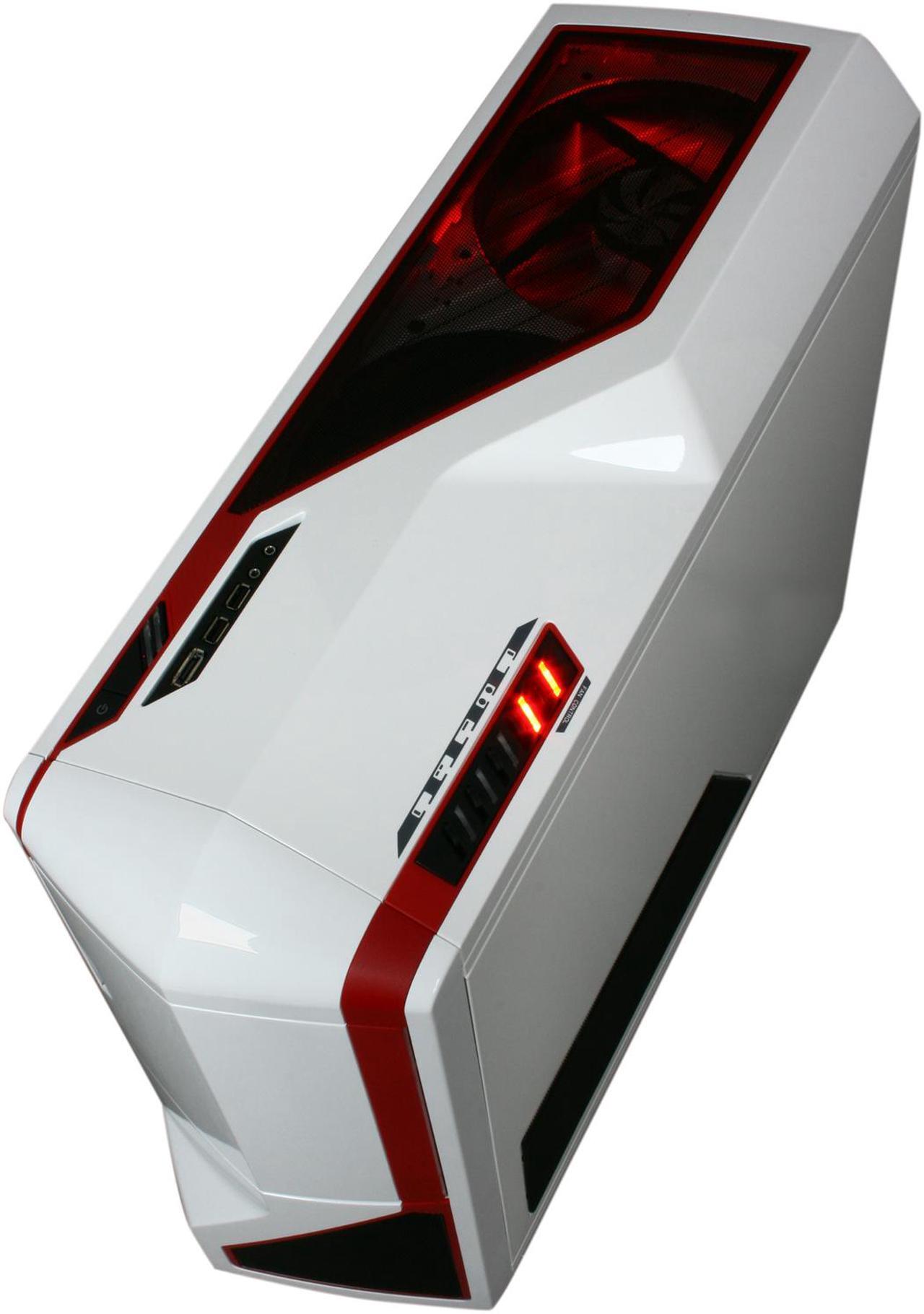 Alt view image 8 of 10 - NZXT Phantom PHAN-003RD Red White Finish w/Red Trim Steel / Plastic Enthusiast ATX Full Tower Computer Case