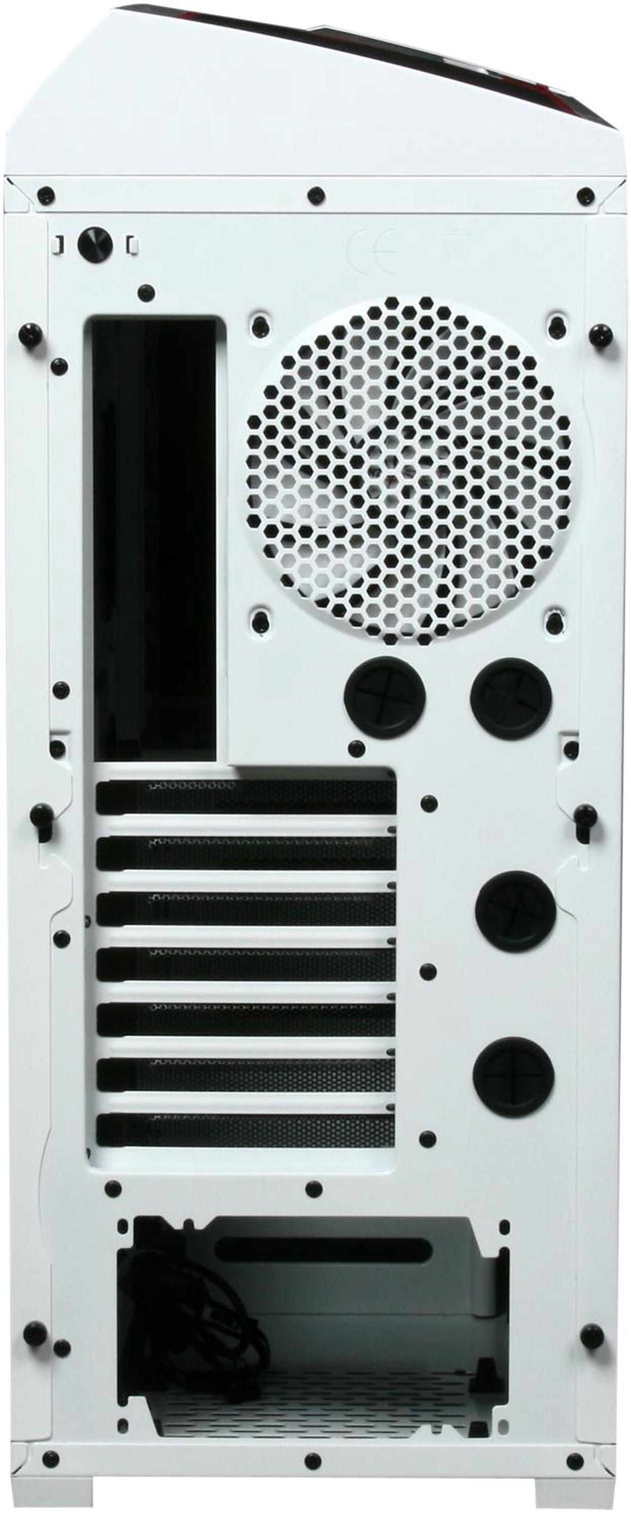 Alt view image 9 of 10 - NZXT Phantom PHAN-003RD Red White Finish w/Red Trim Steel / Plastic Enthusiast ATX Full Tower Computer Case