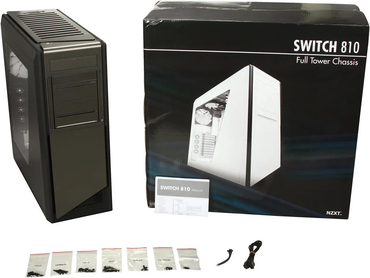 Alt view image 10 of 10 - NZXT SWITCH 810 Gun-Metal CA-SW810-G1 Steel / Plastic ATX HYBRID Full Tower Gaming Computer Case