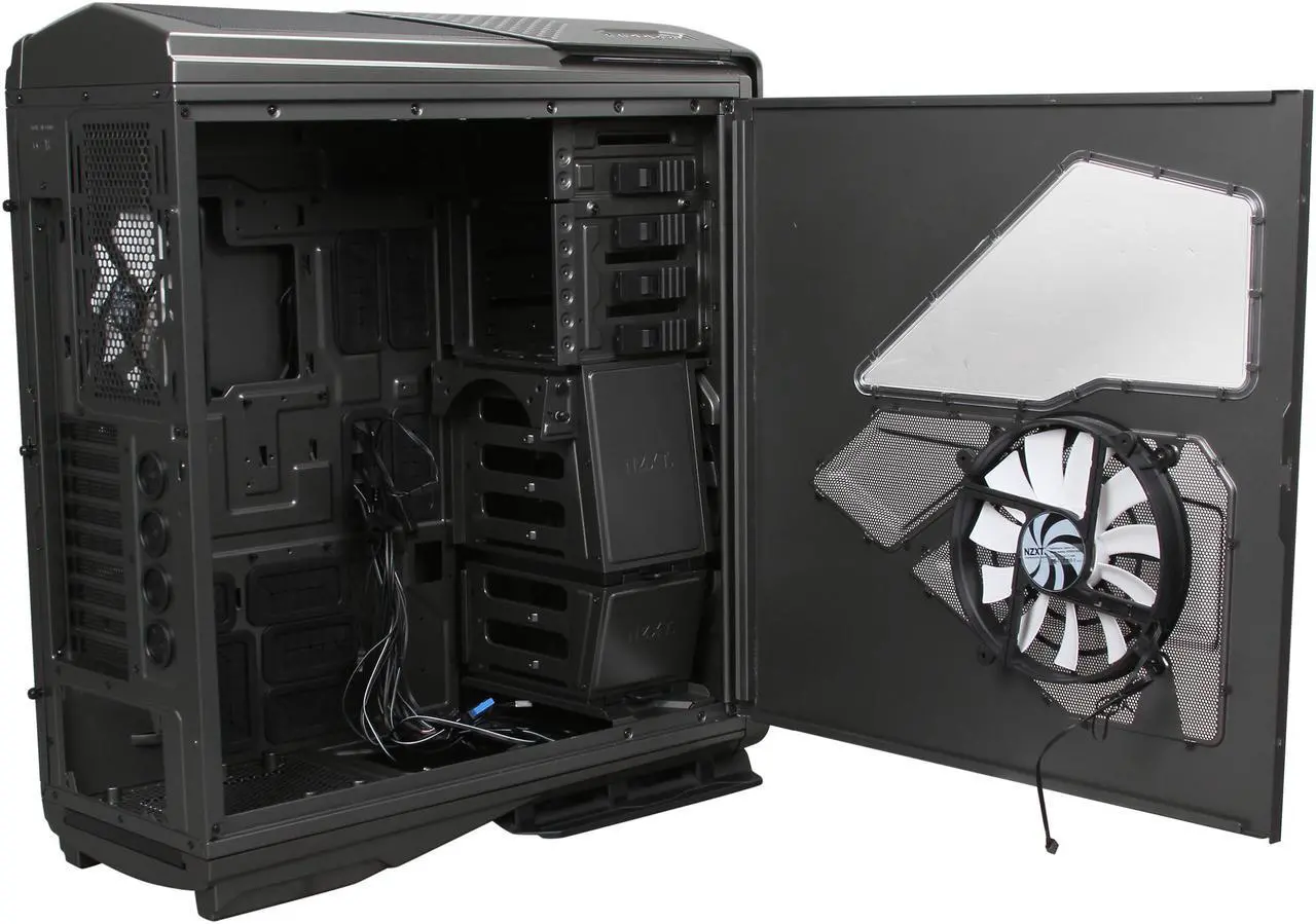 Alt view image 5 of 10 - NZXT Phantom 820 Series CA-PH820-G1 Gunmetal Steel / Plastic ATX Full Tower Computer Case