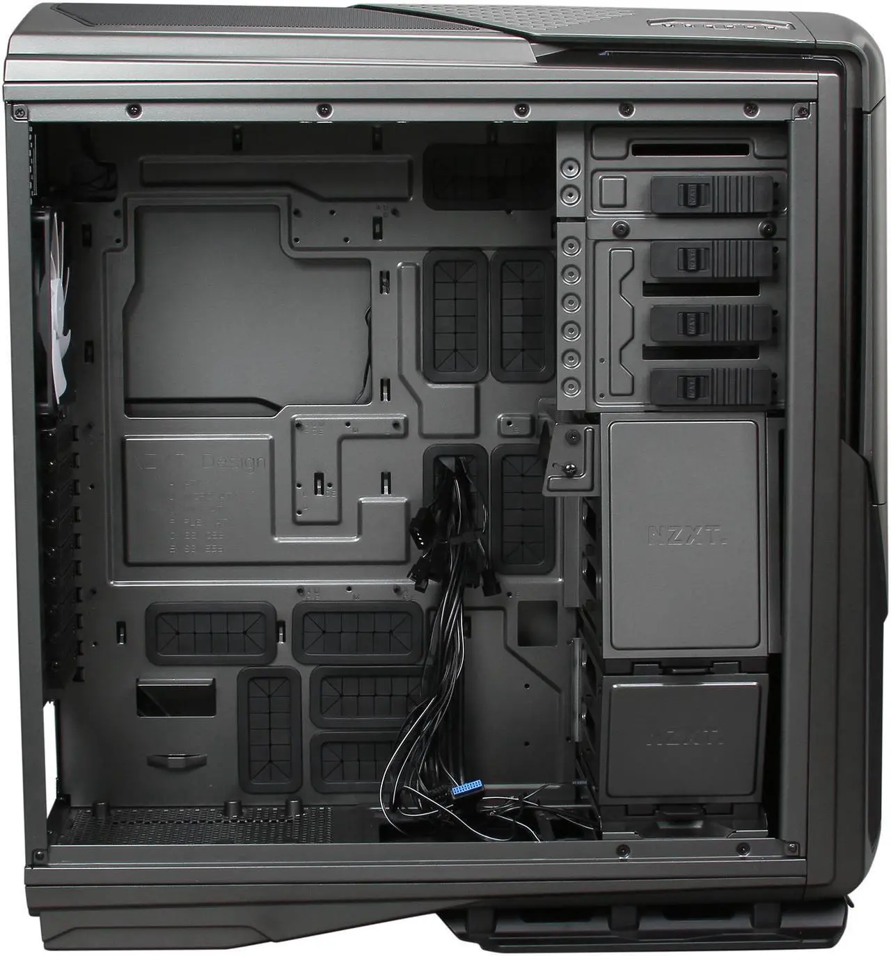 Alt view image 6 of 10 - NZXT Phantom 820 Series CA-PH820-G1 Gunmetal Steel / Plastic ATX Full Tower Computer Case