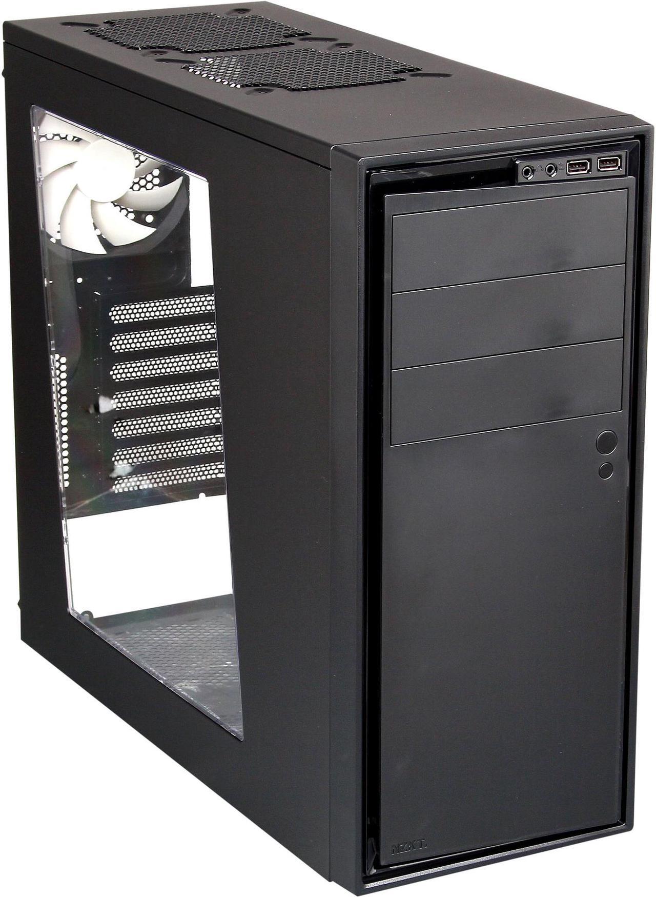 Main image of NZXT Source 210 S210-001 Black SECC Steel, ABS Plastic ATX Mid Tower Computer Case