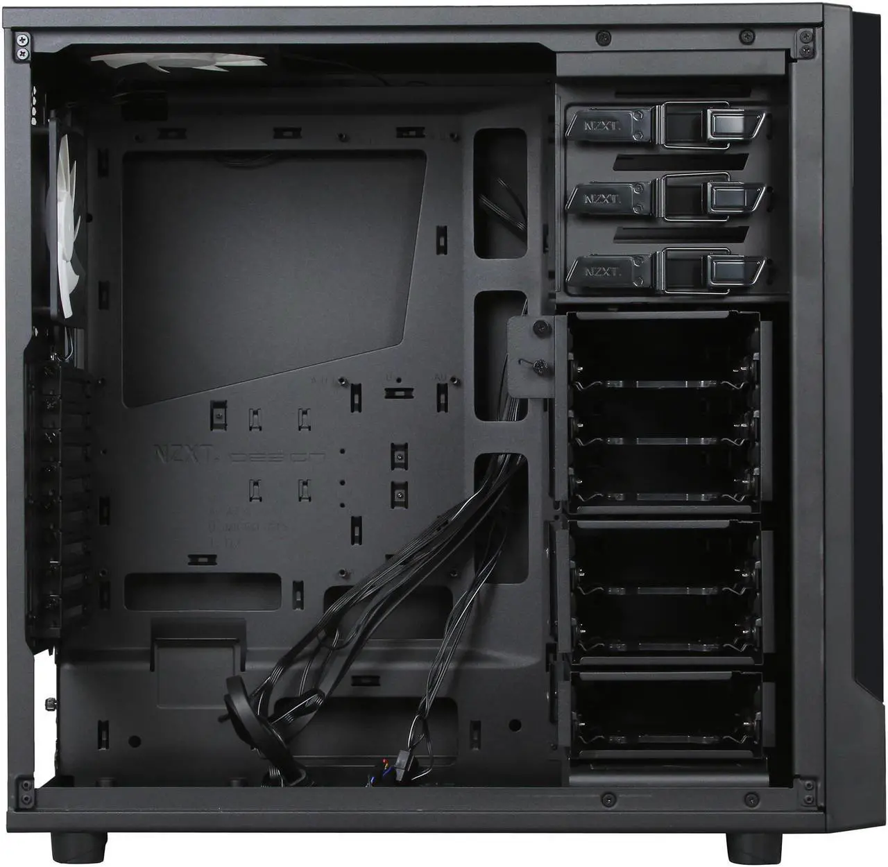 Alt view image 6 of 9 - NZXT Source 530 RB-CA-SO530-M1 Matte Black Steel / Plastic ATX Full Tower Computer Case
