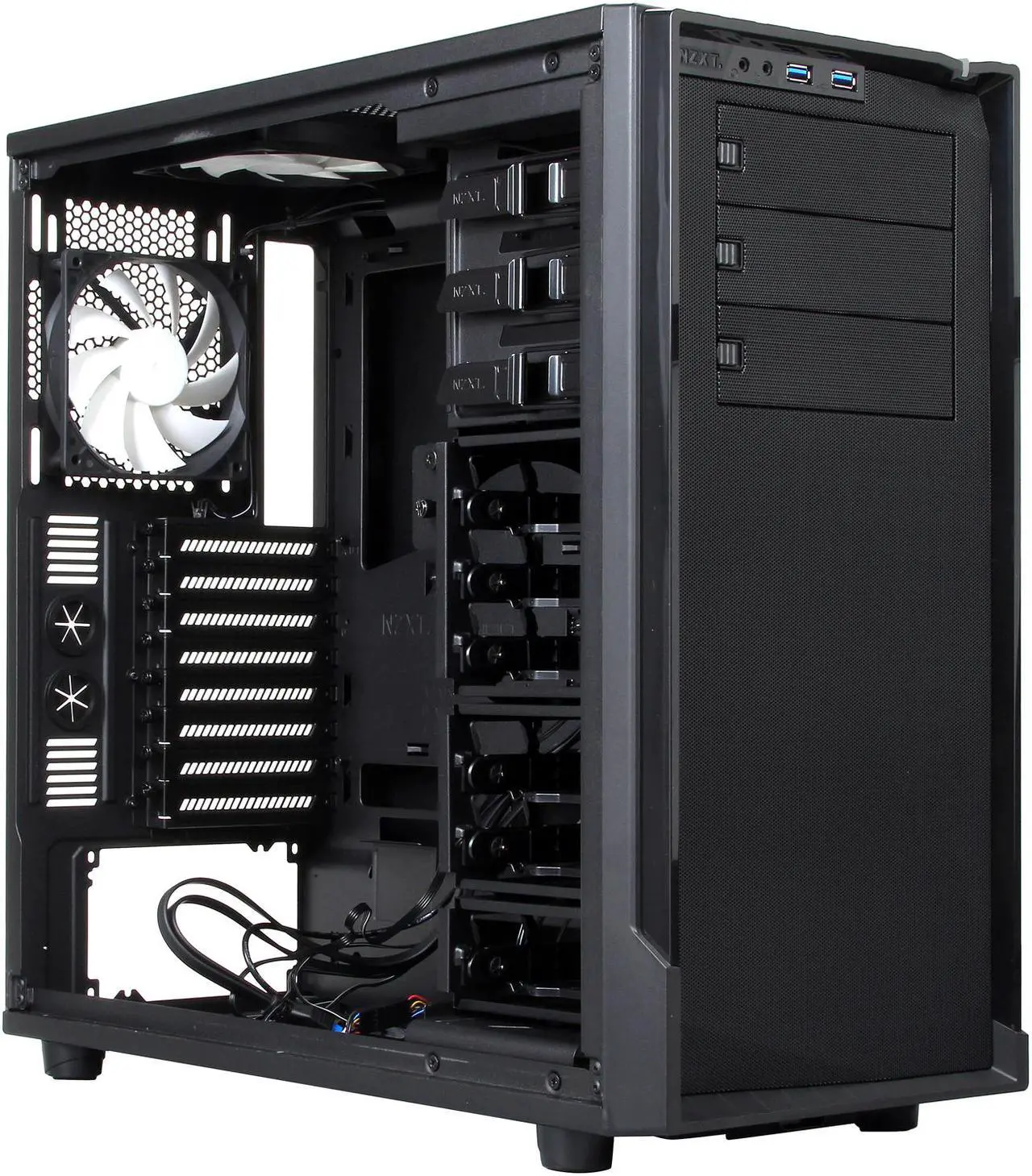 Alt view image 7 of 9 - NZXT Source 530 RB-CA-SO530-M1 Matte Black Steel / Plastic ATX Full Tower Computer Case