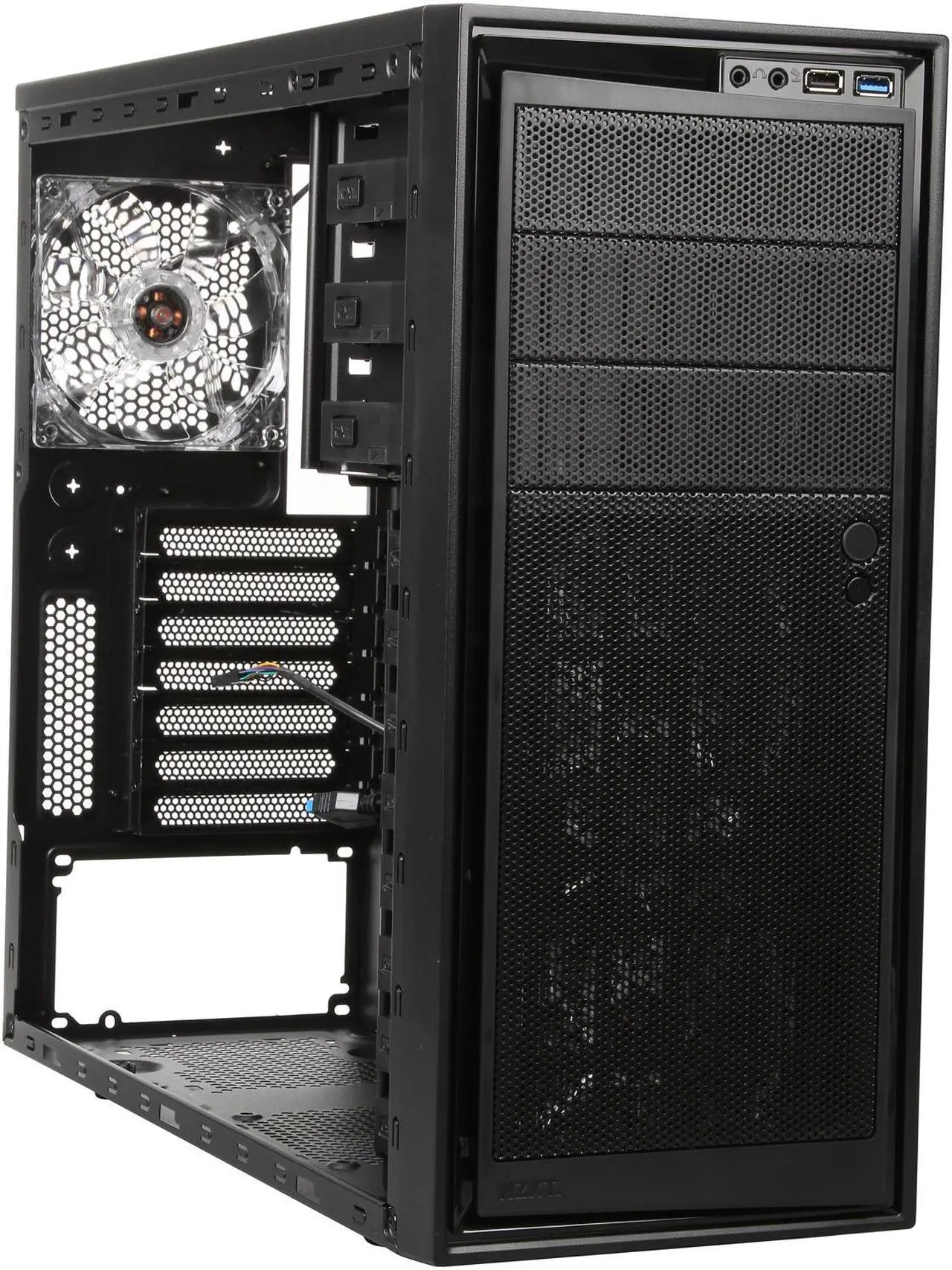 Alt view image 8 of 9 - NZXT Source 220 CA-S220W-B1 Black Steel / Plastic ATX Mid Tower Computer Case