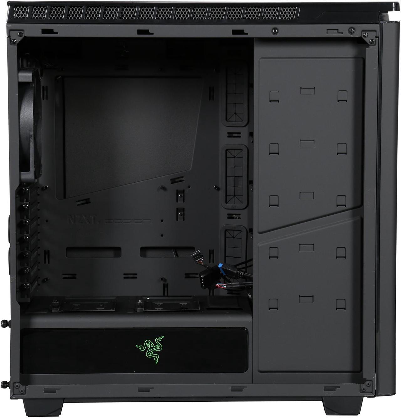 Alt view image 7 of 9 - NZXT H440 Razer Steel Mid Tower Case