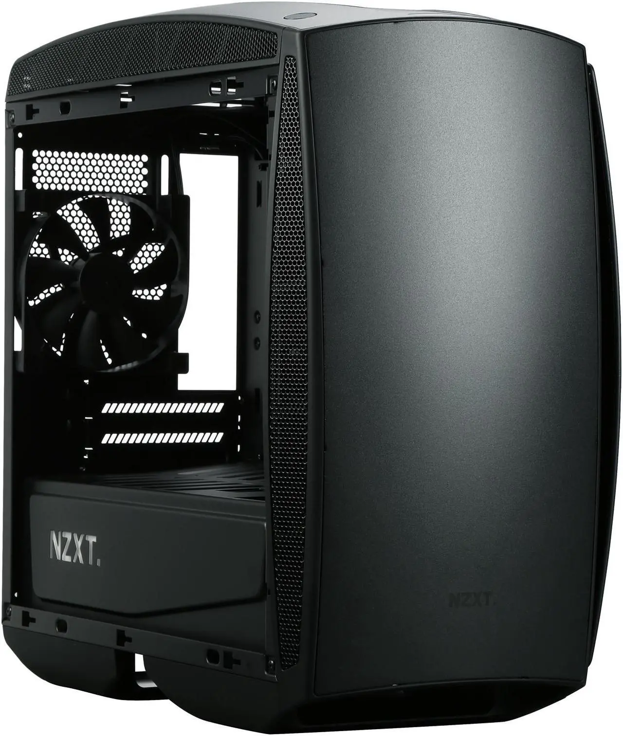 Alt view image 8 of 10 - NZXT Manta, Matte Black, All Steel, Mini-ITX Computer Case
