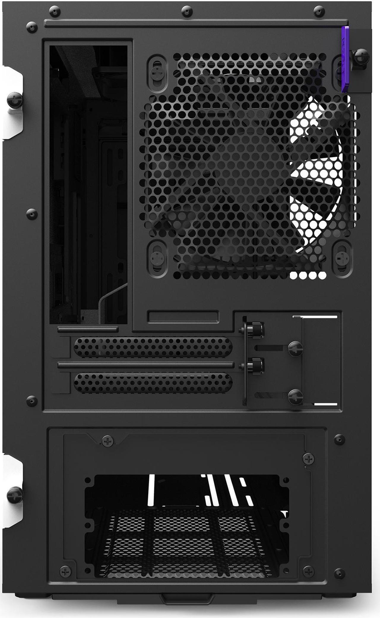 Alt view image 4 of 15 - NZXT H210i - Mini-ITX PC Gaming Case - Front I/O USB Type-C Port - Tempered Glass Side Panel Cable Management - Water-Cooling Ready - Integrated RGB Lighting - Steel Construction - White/Black