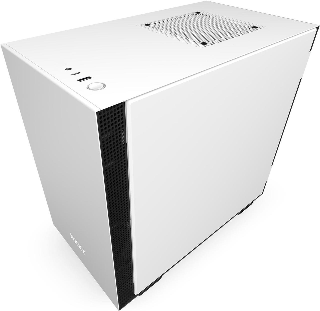 Alt view image 8 of 15 - NZXT H210i - Mini-ITX PC Gaming Case - Front I/O USB Type-C Port - Tempered Glass Side Panel Cable Management - Water-Cooling Ready - Integrated RGB Lighting - Steel Construction - White/Black