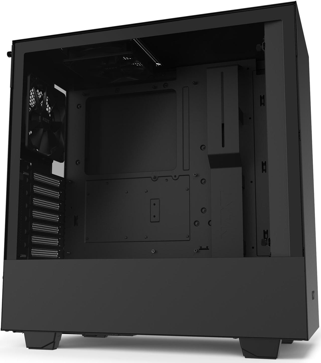 Main image of NZXT H510 - Compact ATX Mid-Tower PC Gaming Case - Front I/O USB Type-C Port - Tempered Glass Side Panel - Cable Management System - Water-Cooling Ready - Steel Construction - Black, CA-H510B-B1