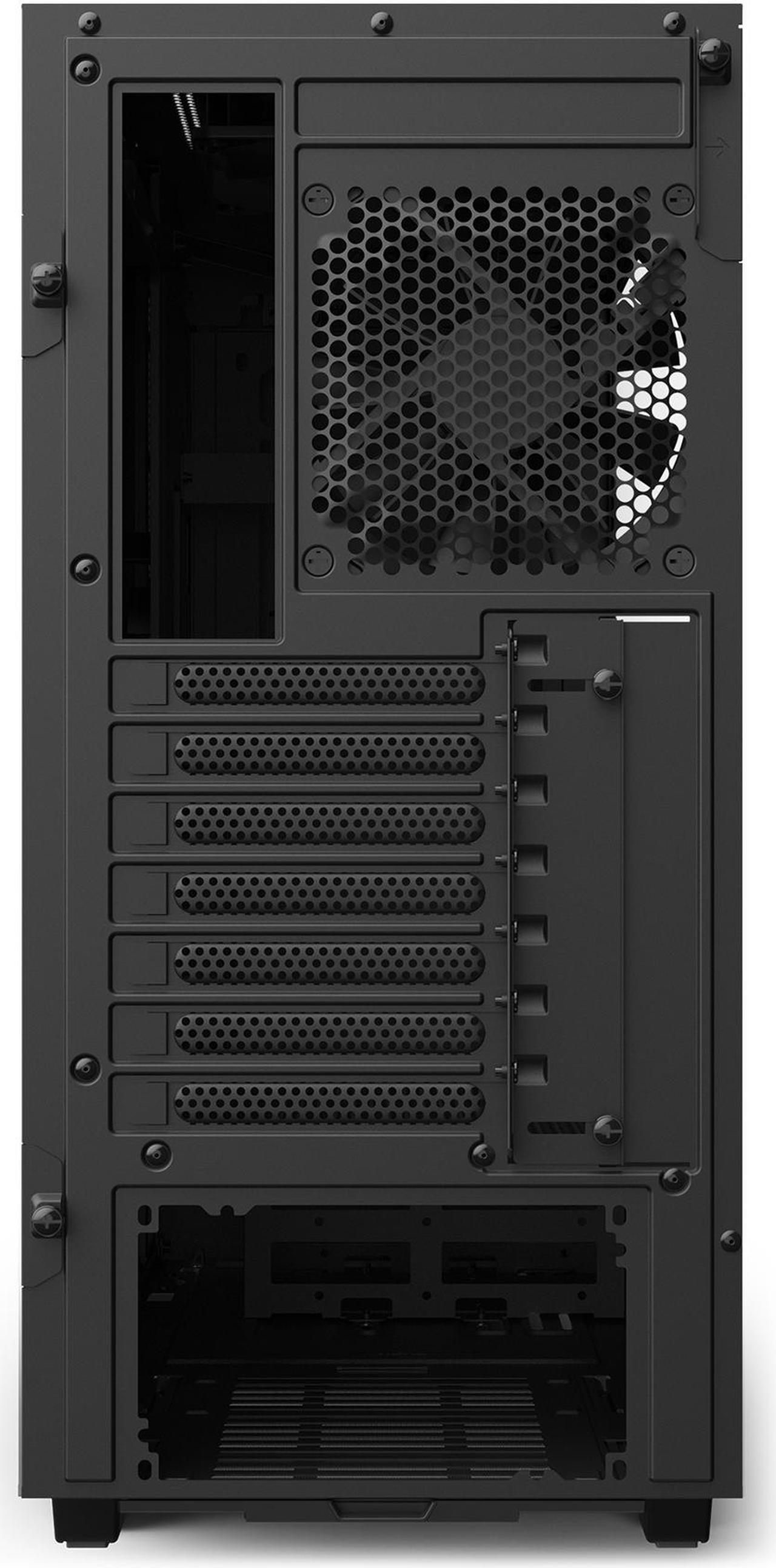 Alt view image 11 of 12 - NZXT H510 - Compact ATX Mid-Tower PC Gaming Case - Front I/O USB Type-C Port - Tempered Glass Side Panel - Cable Management System - Water-Cooling Ready - Steel Construction - Black, CA-H510B-B1
